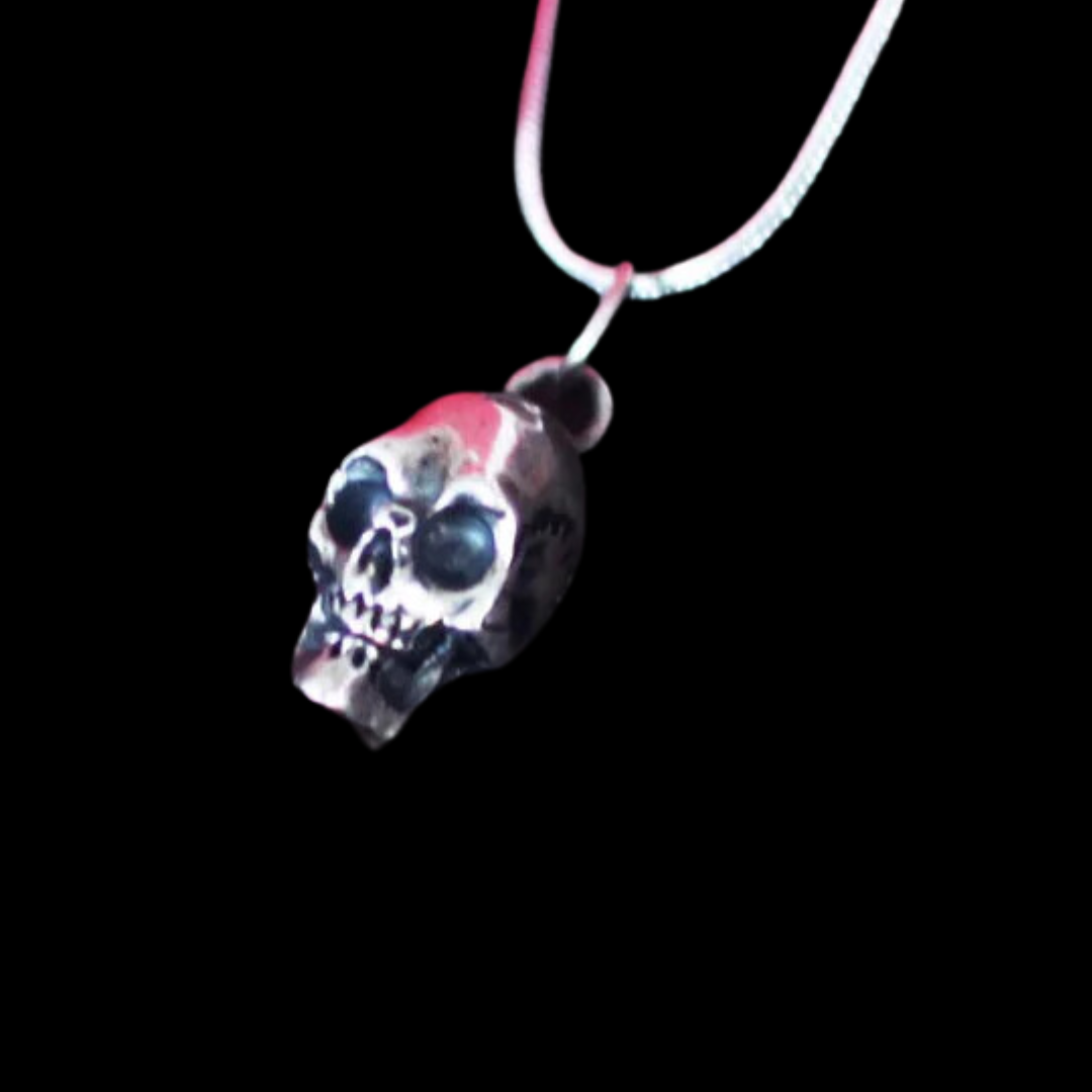 Silver Skull Pendant - Inchoo Bijoux