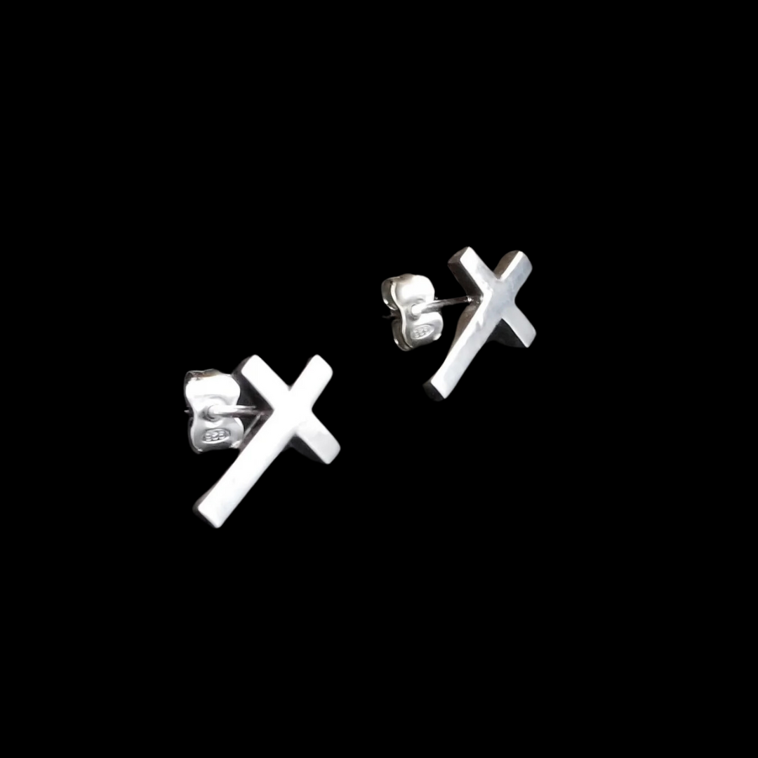 Simple Small Cross Earrings - Inchoo Bijoux