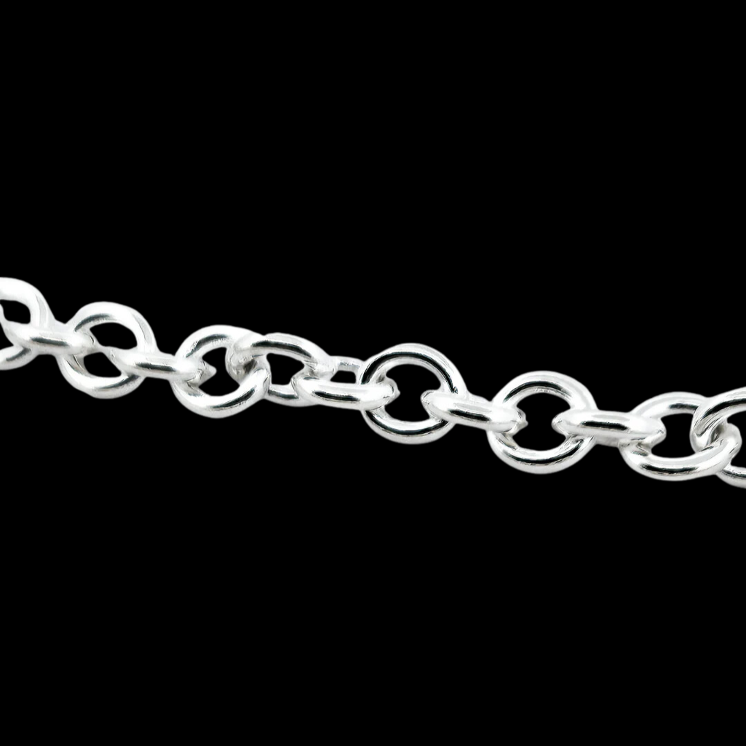 Solid Heavy Cable Chain 6mm in Sterling Silver