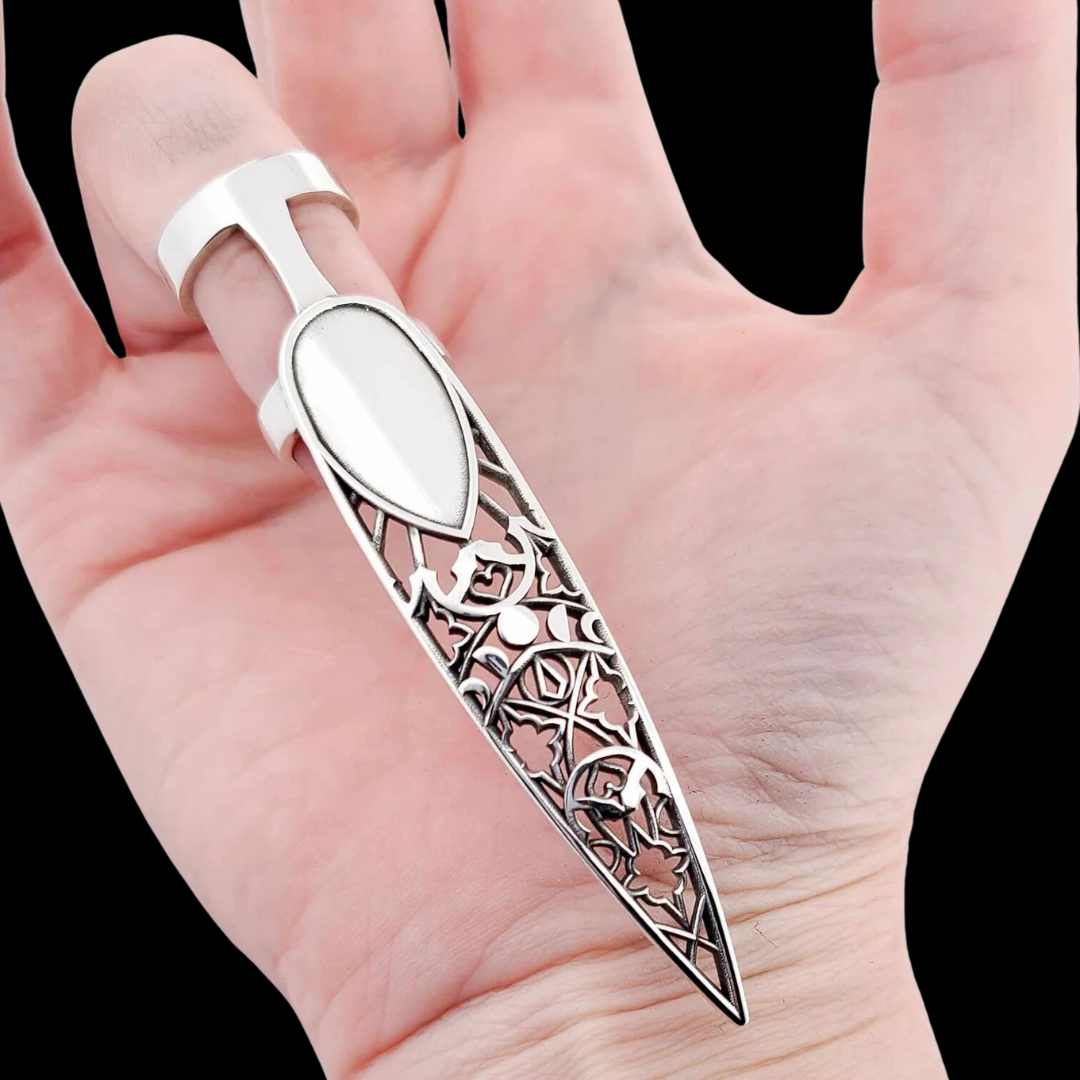 Stained Glass Extra Long Oversized Claw