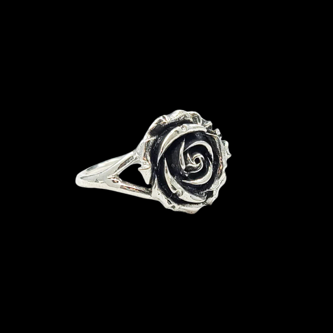 Statement Silver Rose Ring - Inchoo Bijoux