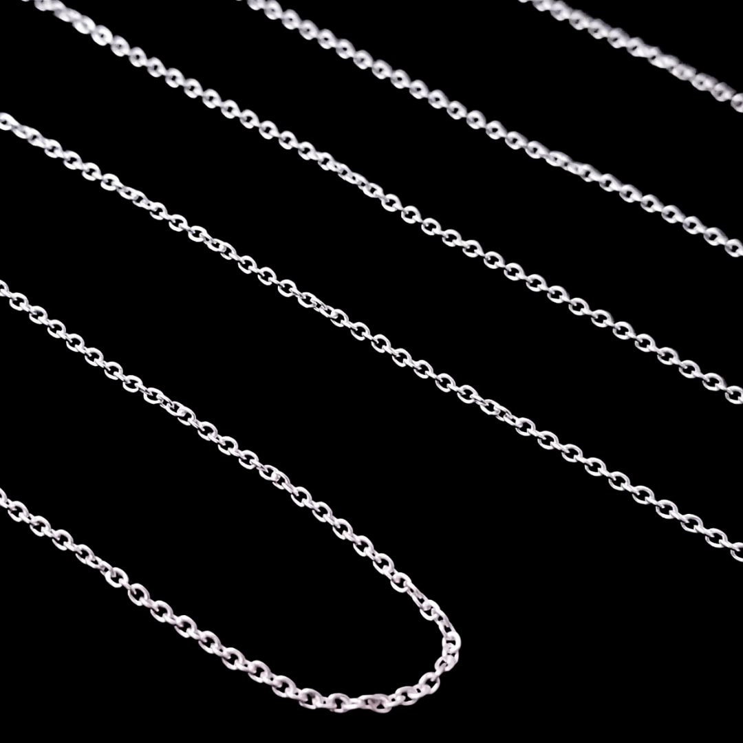 Sterling Silver 1mm Cable Style Chain - Inchoo Bijoux