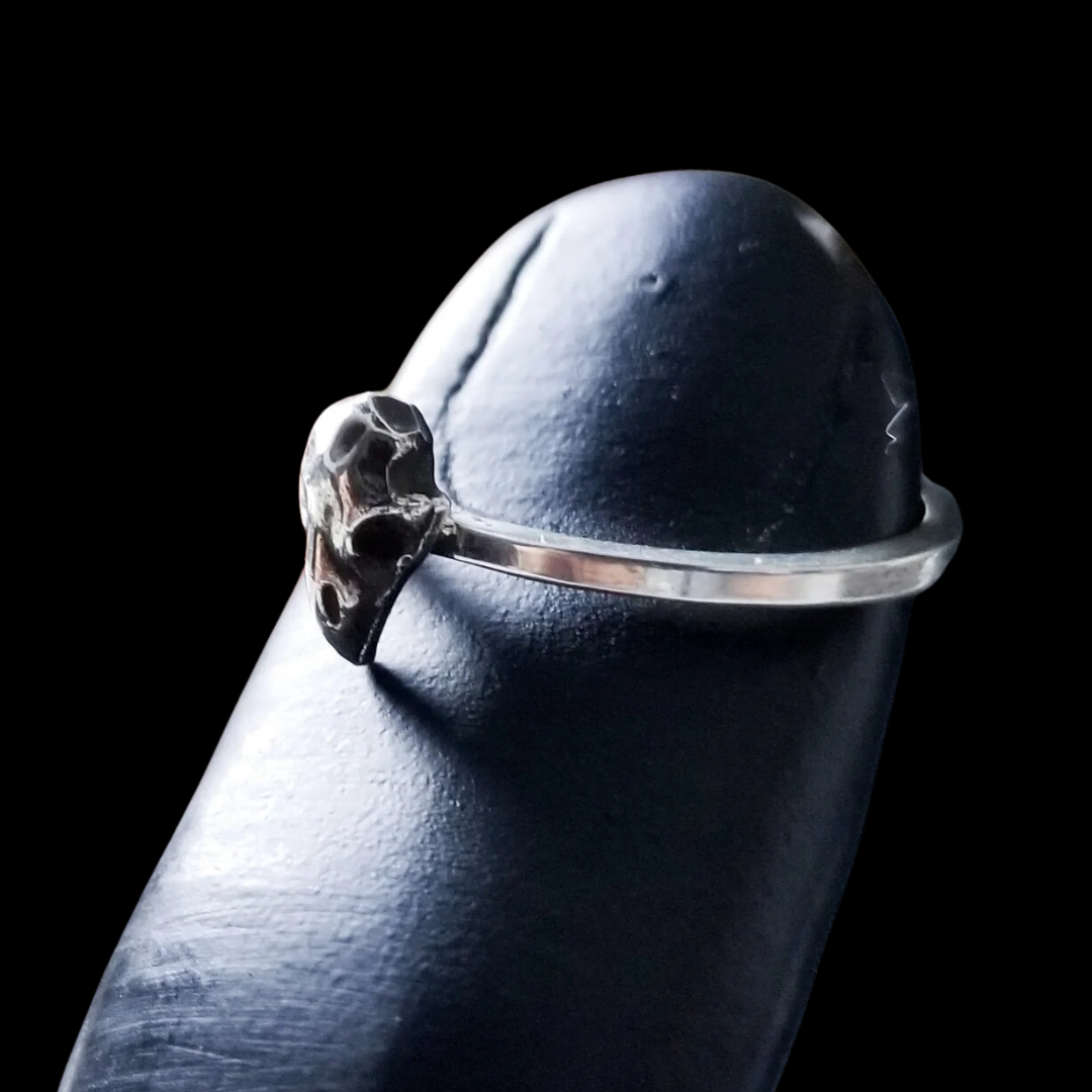 Tiny Bird Skull Ring - Inchoo Bijoux