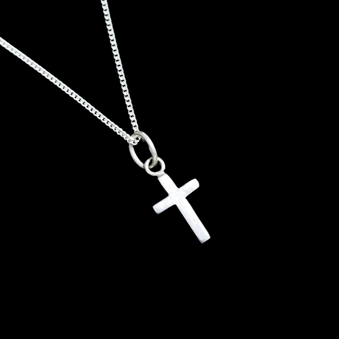 Tiny Silver Cross Pendant - Inchoo Bijoux