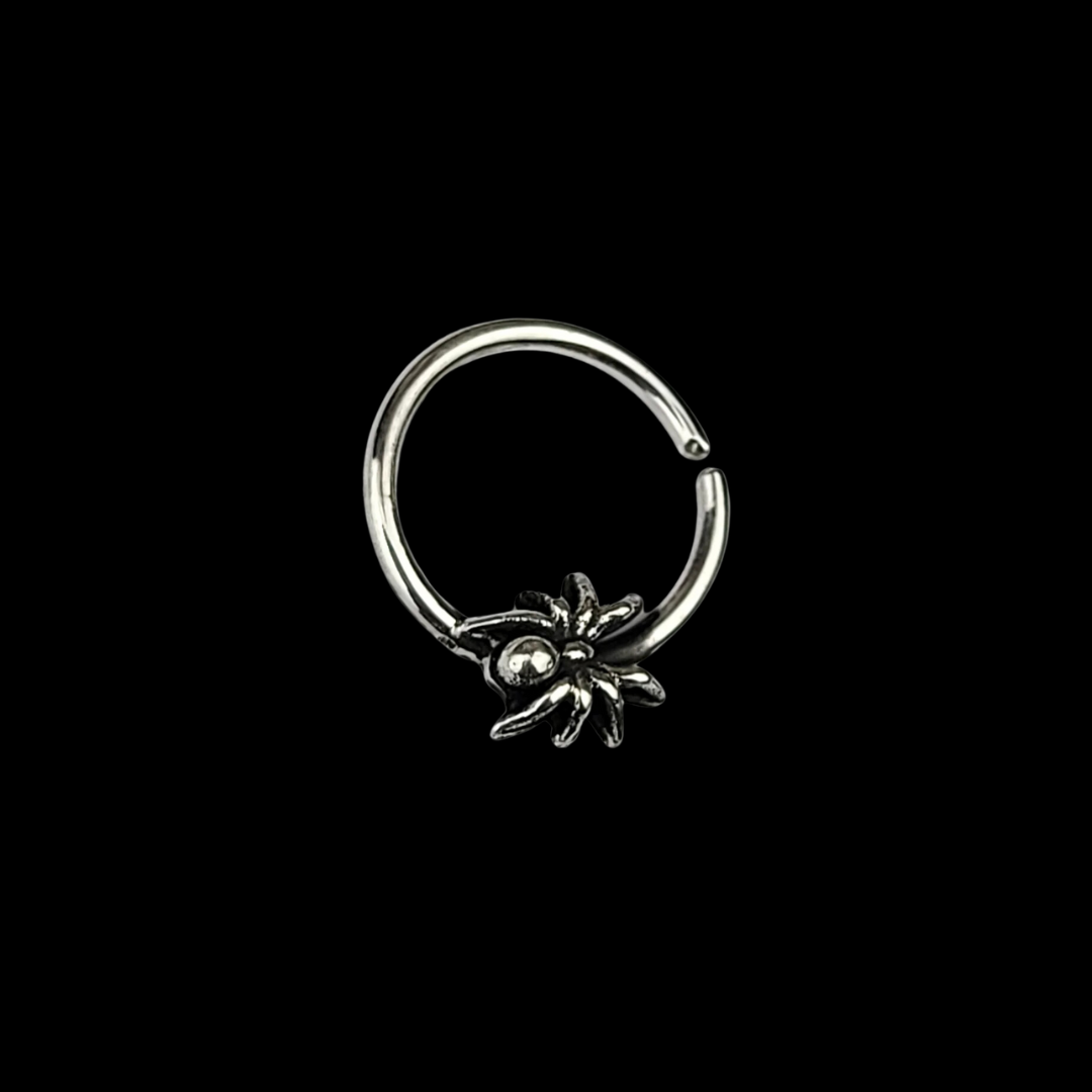 Tiny Spider Septum Piercing - Inchoo Bijoux
