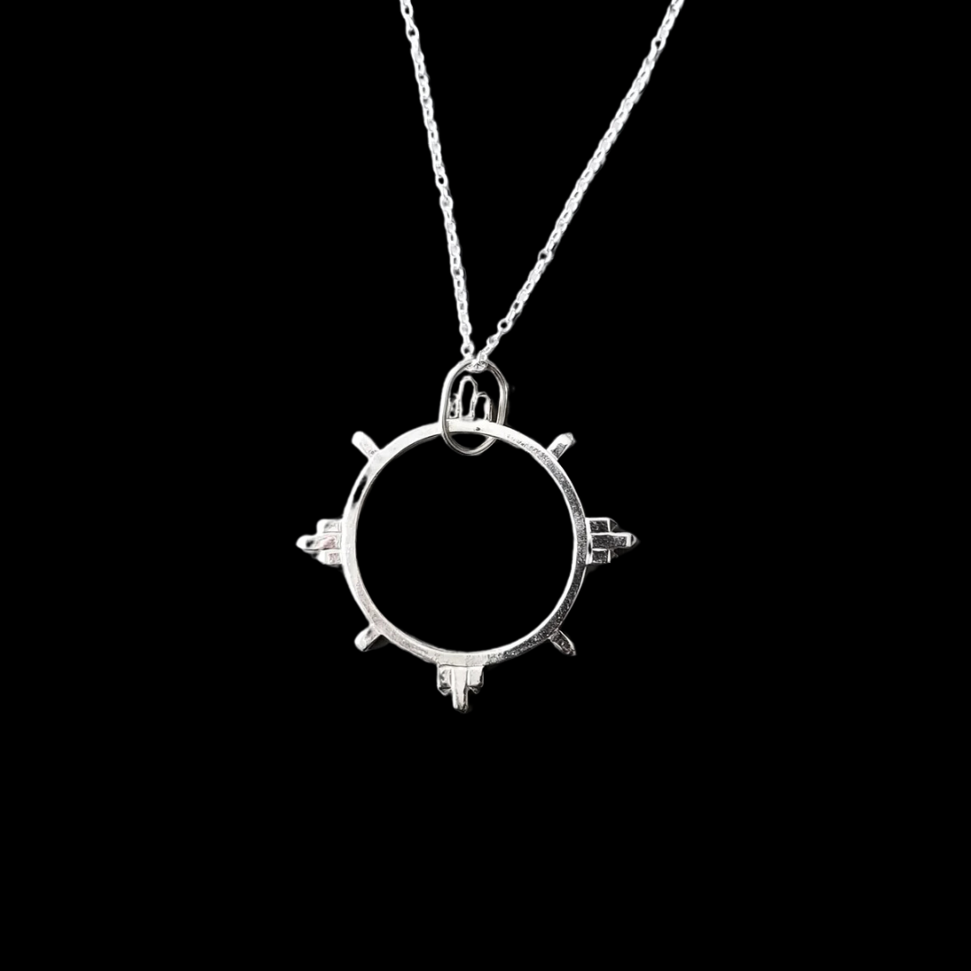 Celestial Hoop Pendant - Gold Options