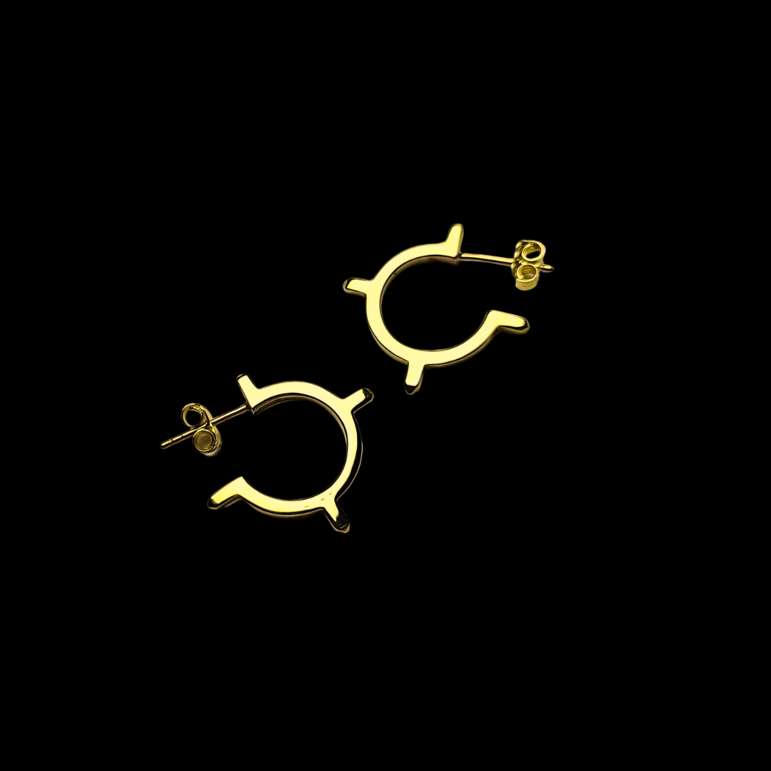 Small Celestial Hoop Earrings - Gold Options - Inchoo Bijoux