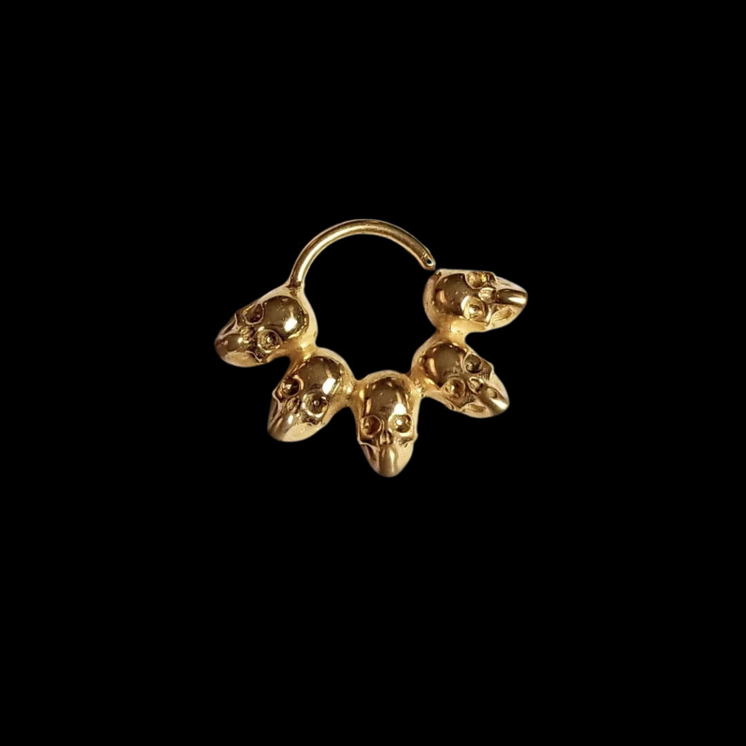 Statement Skull Septum - Gold Options