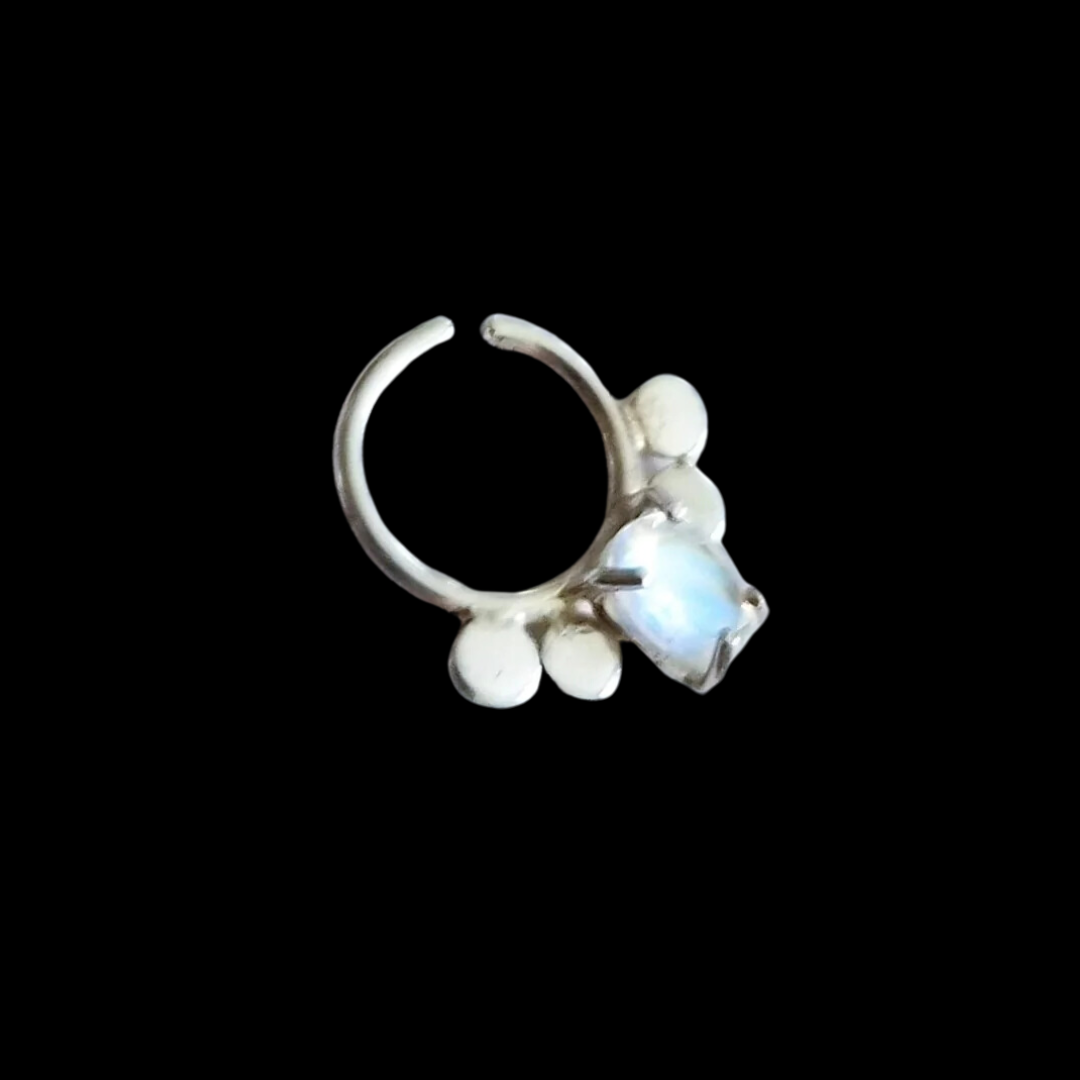 Rainbow Moonstone Statement Septum - Inchoo Bijoux