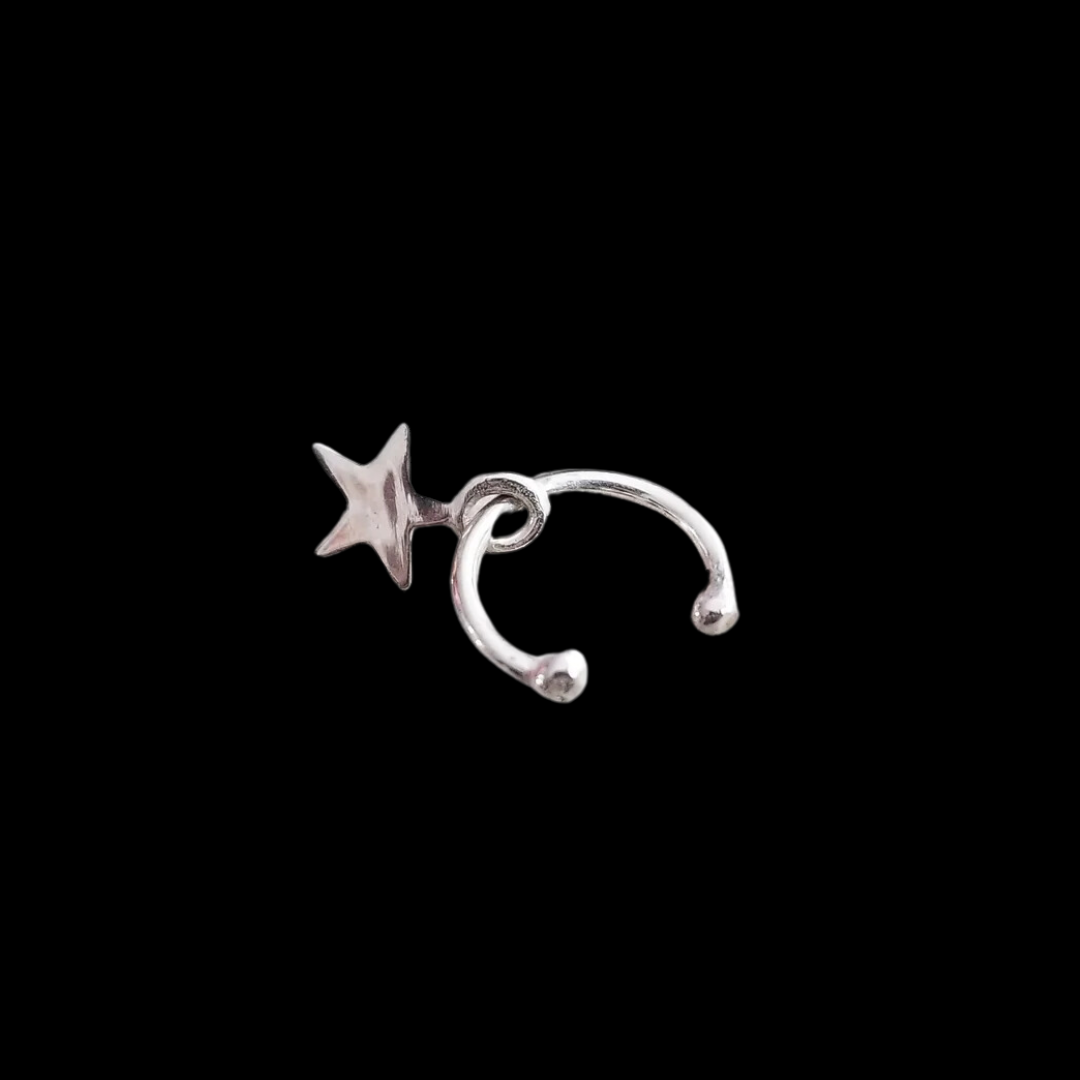 Star Lip Ring, Fake Lip Ring - Inchoo Bijoux