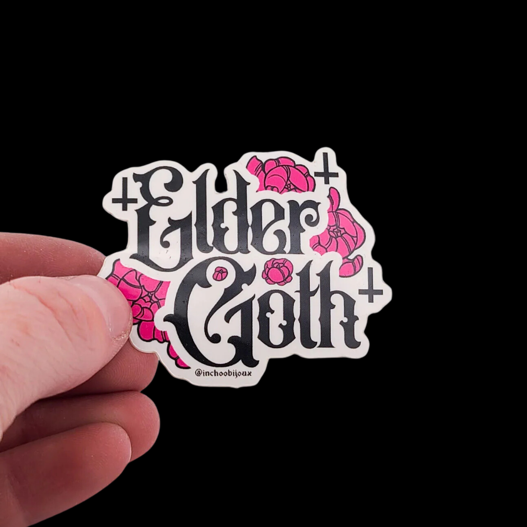 Elder Goth Vinyl Sticker