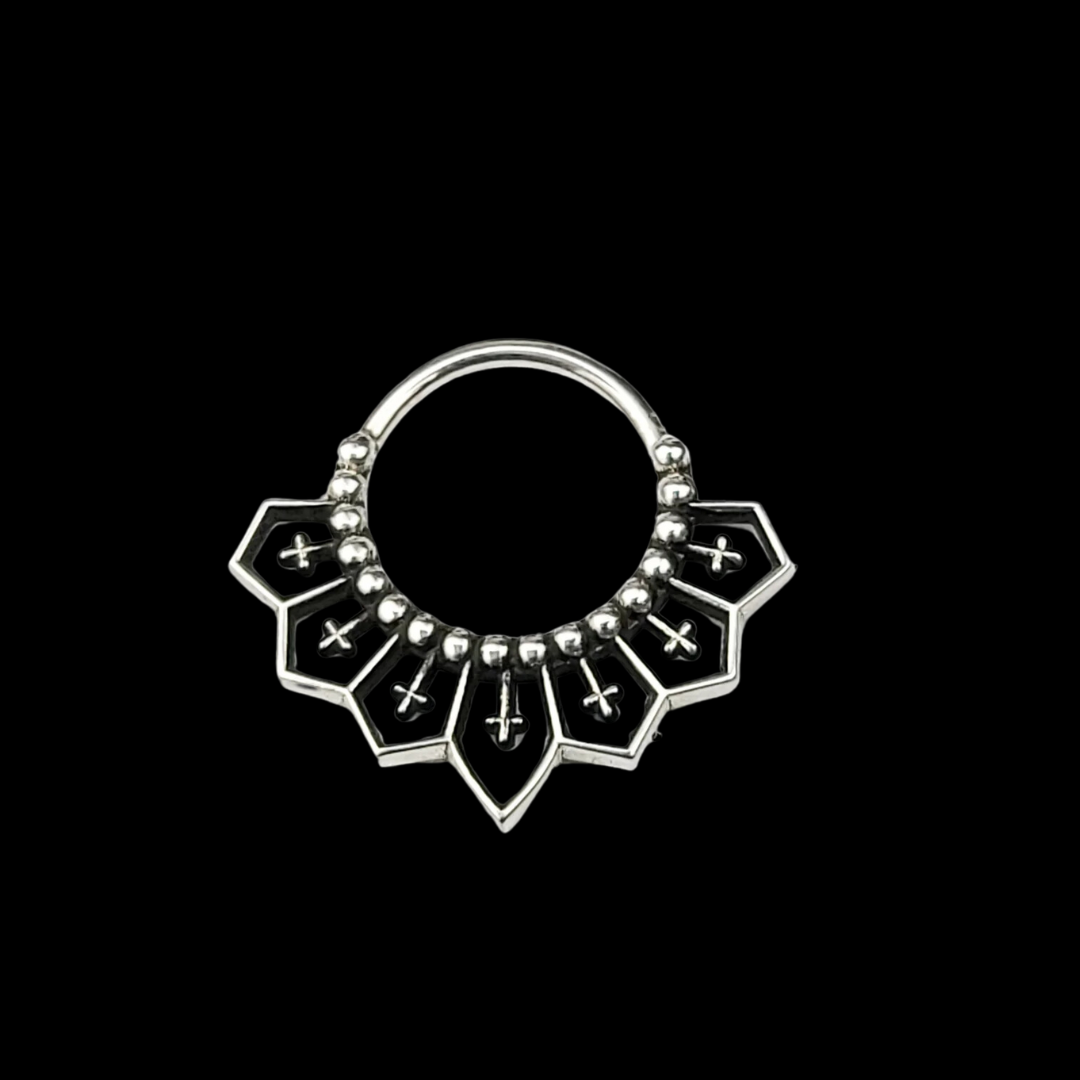 Gothic Cross Lace Septum - Inchoo Bijoux