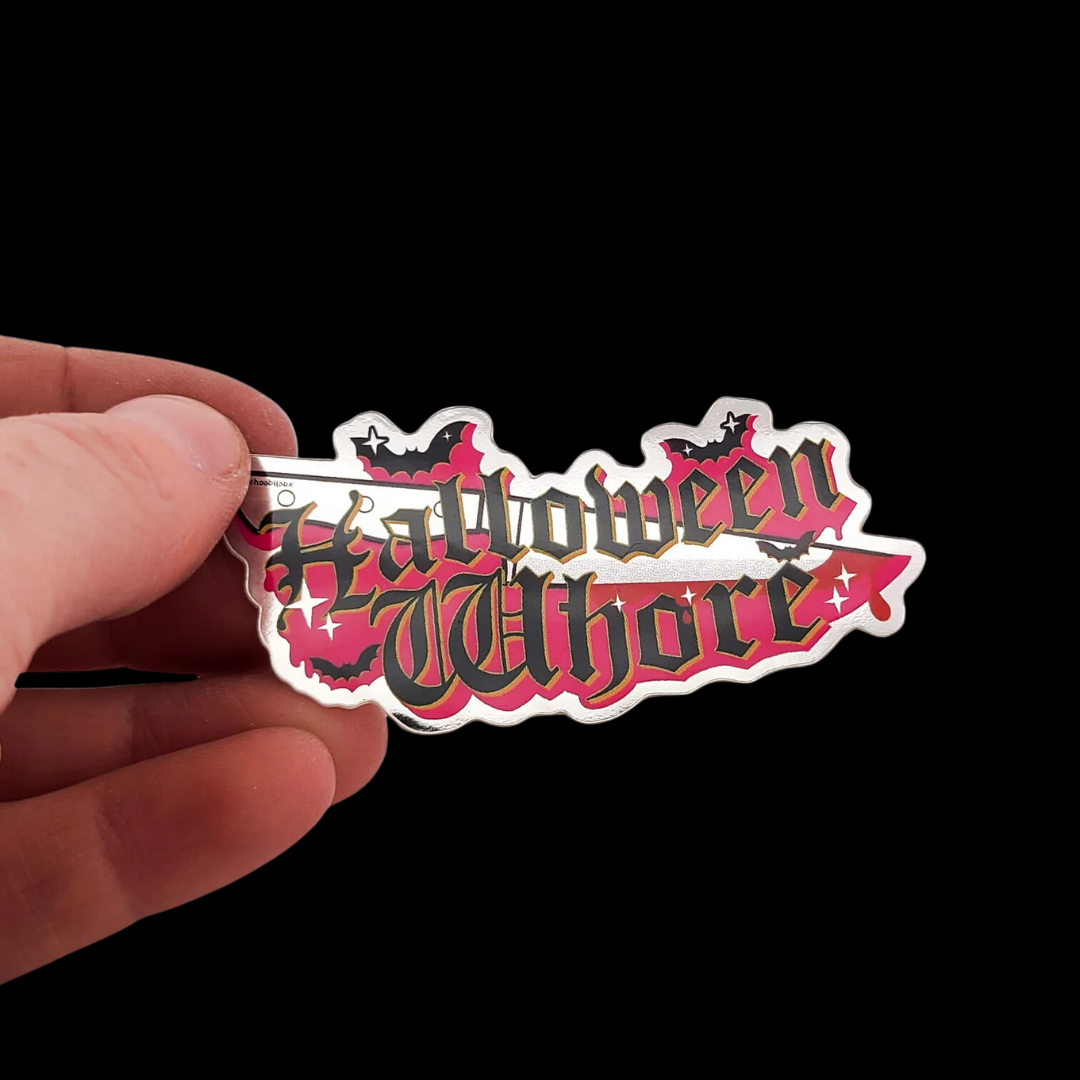 Halloween Whore Metallic Vinyl Sticker - Inchoo Bijoux