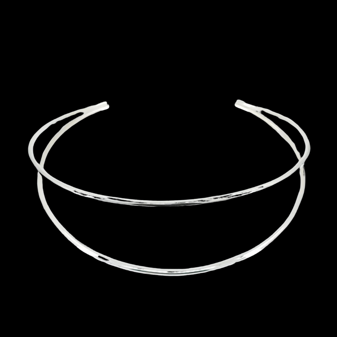Minimal Silver Collar Choker - As featured in Wakanda Forever