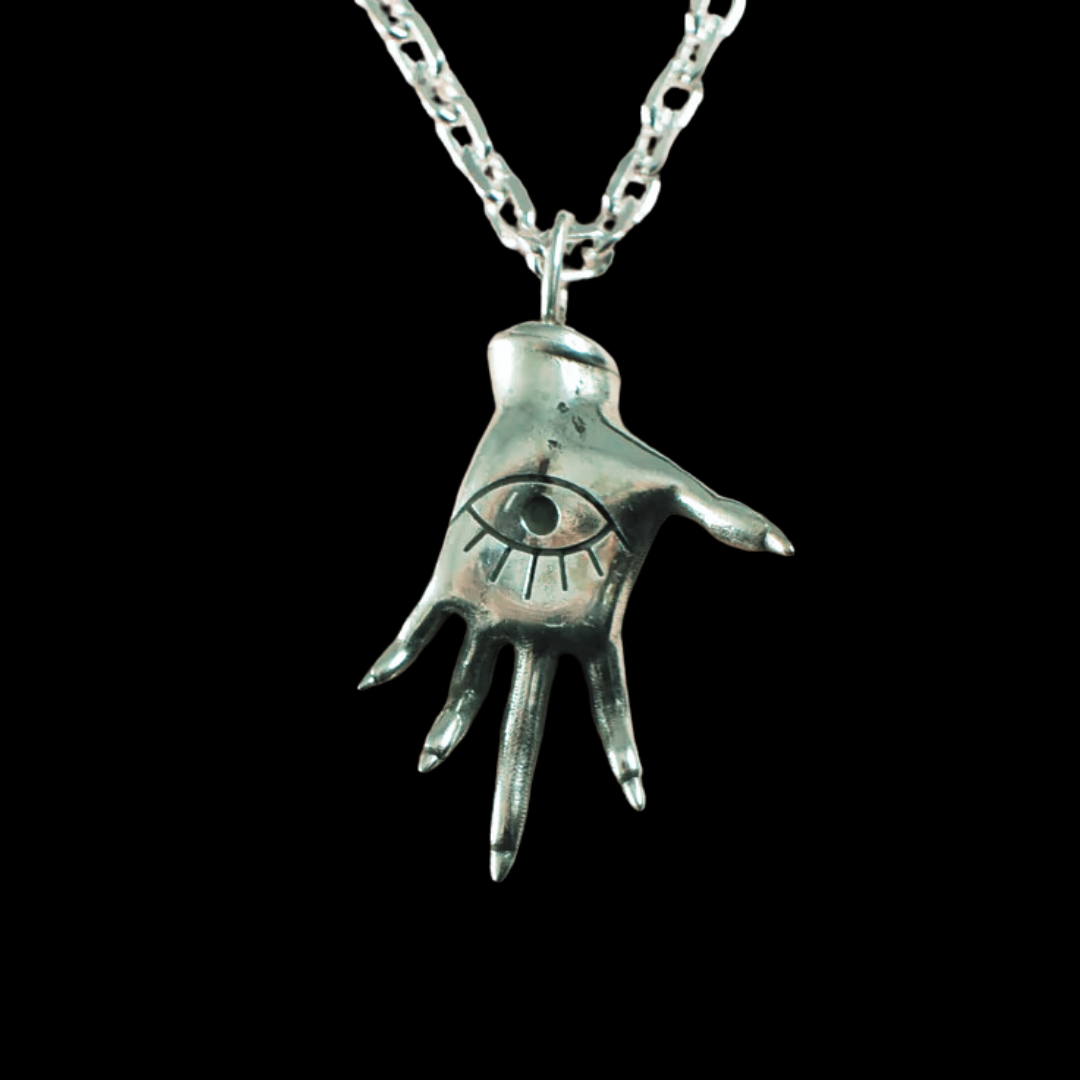 Witchy Palmistry Zodiac Hand Pendant - Left or Right - Inchoo Bijoux