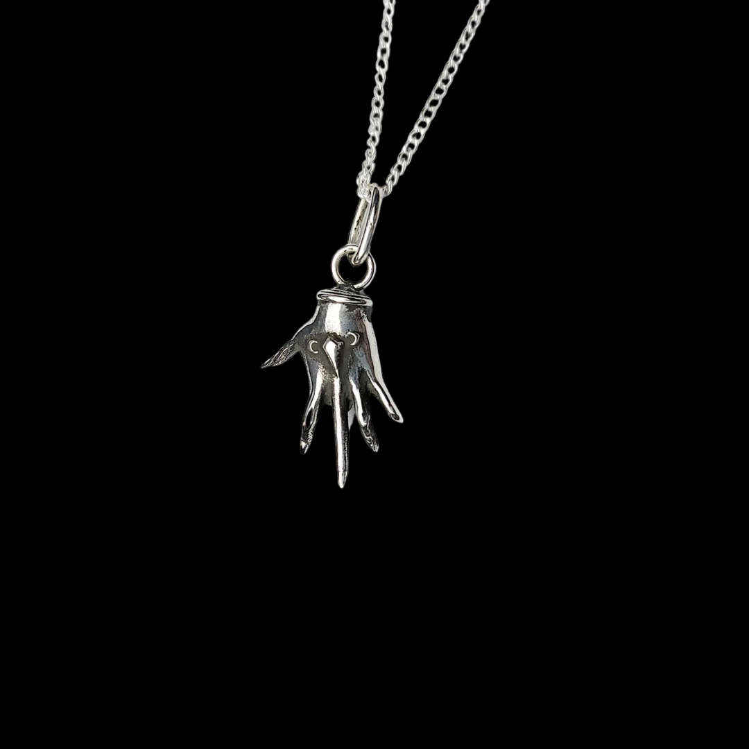 Small Silver Palmistry Hand Pendant - Inchoo Bijoux