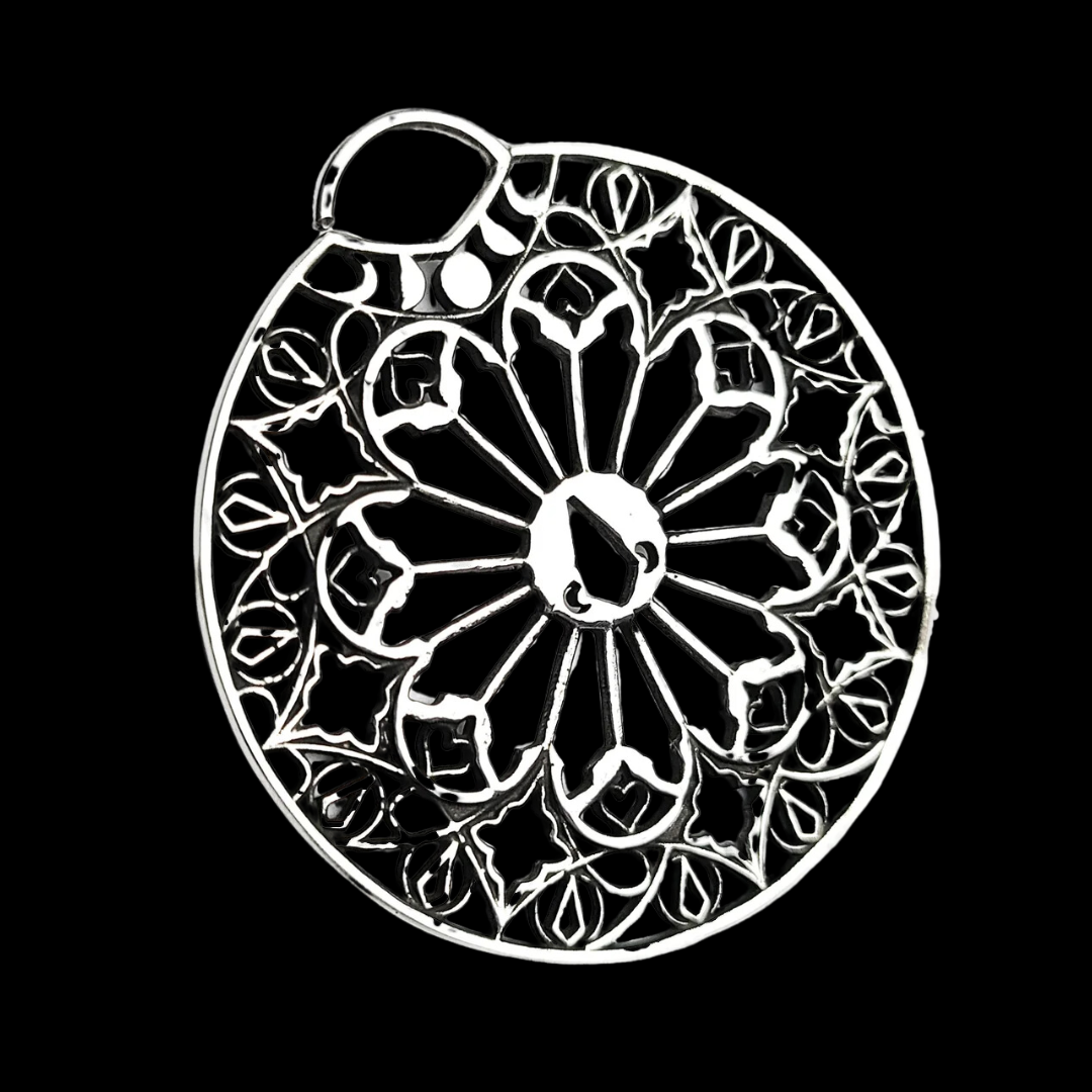 Oversized Moon Phase Cathedral Septum Piercing