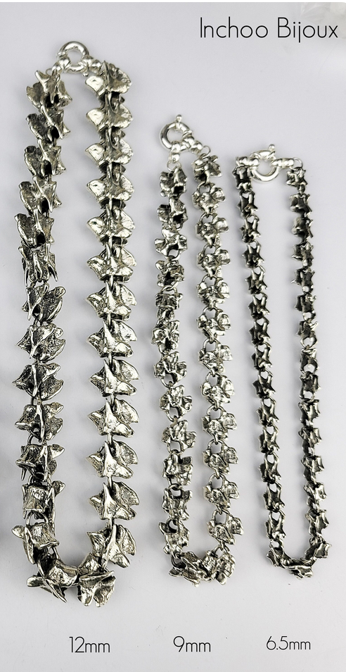 Massive 12mm Spine Necklace, Vertebrae Chain - Inchoo Bijoux
