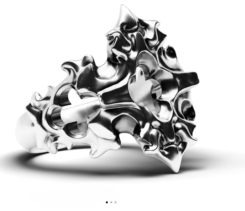 Bague - Cathedral Cross Argent Sterling