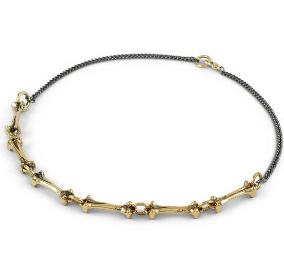 Collier - Bone Choker Bronze