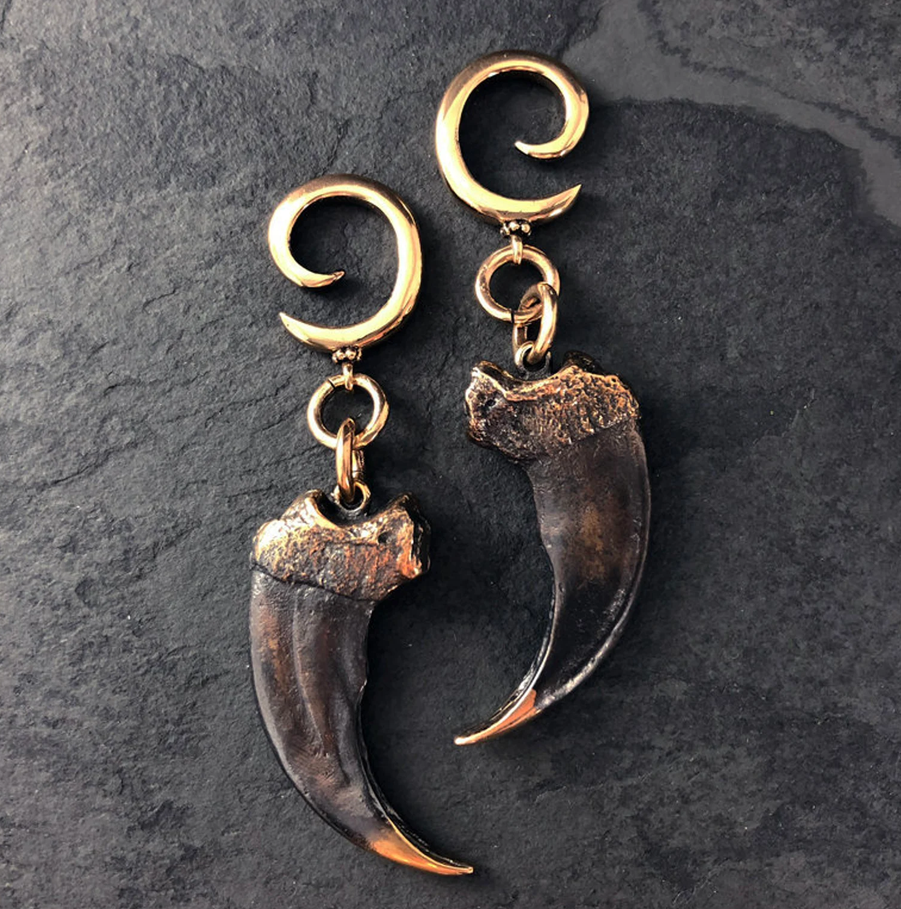 BO - Bear claw black bronze - Ear weights