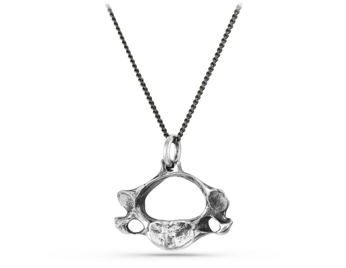 Pendentif - Vertebra - white bronze- Pendant