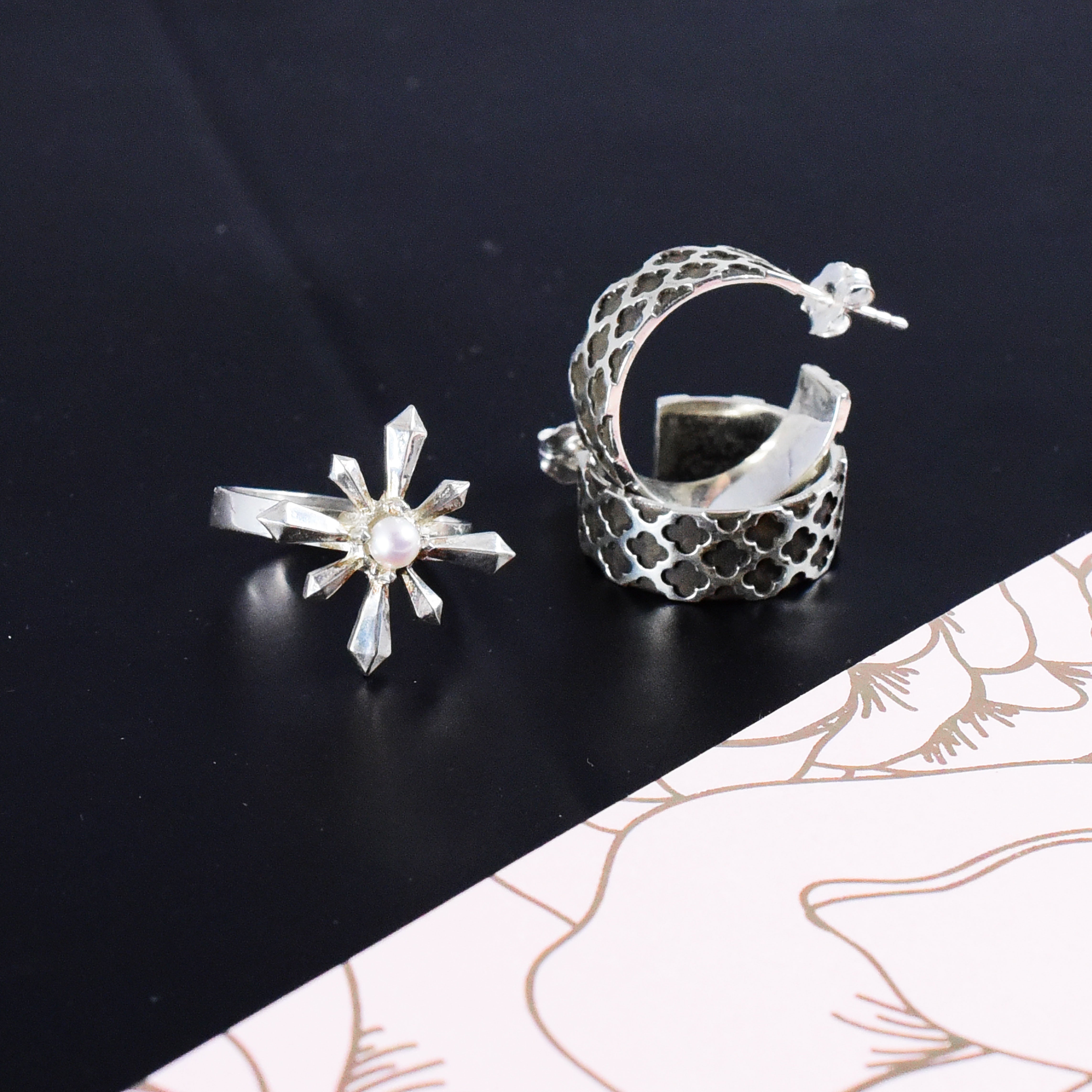 Wide Confess your Sins Hoop Earrings