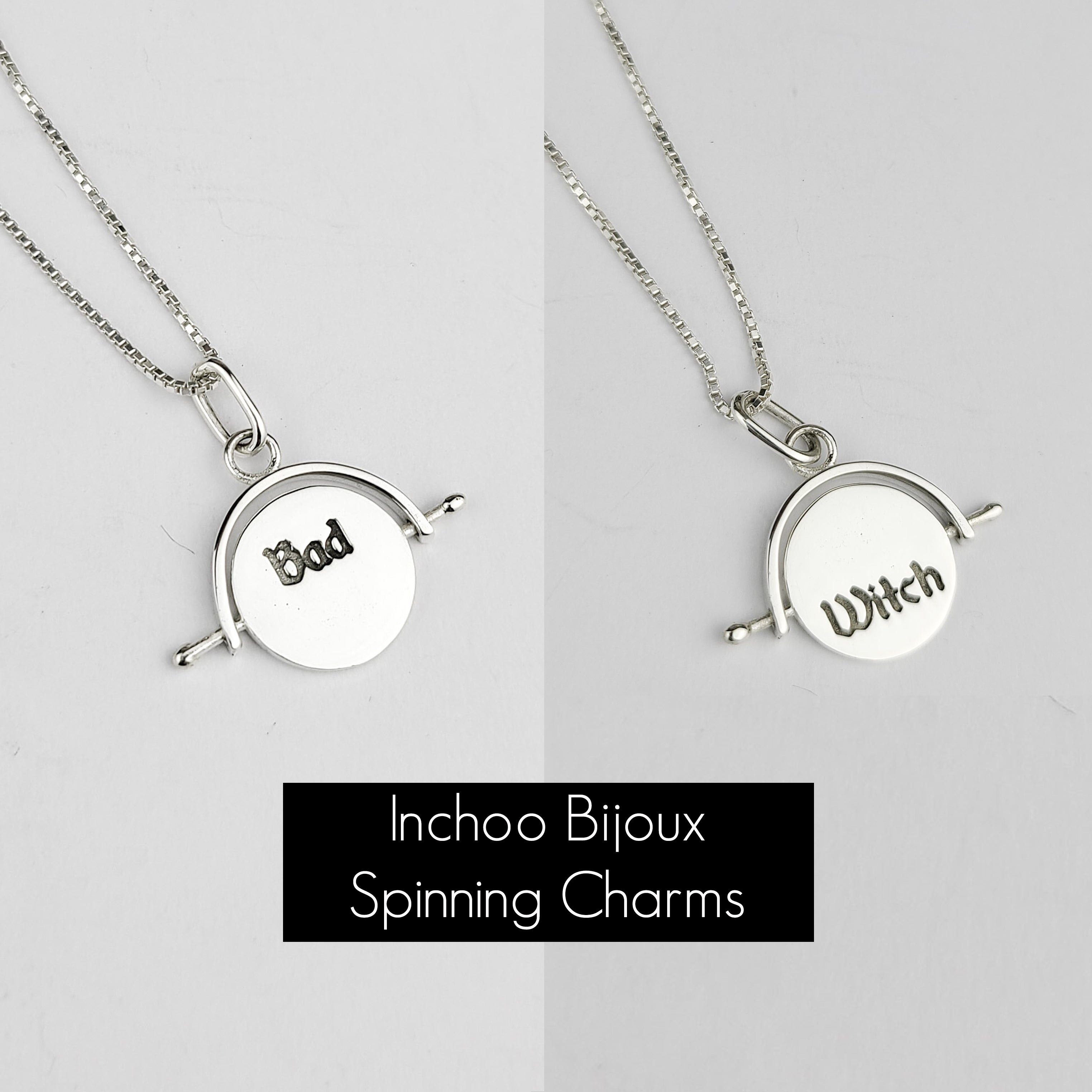 Bad Witch Fidget Spinner Pendant - Inchoo Bijoux