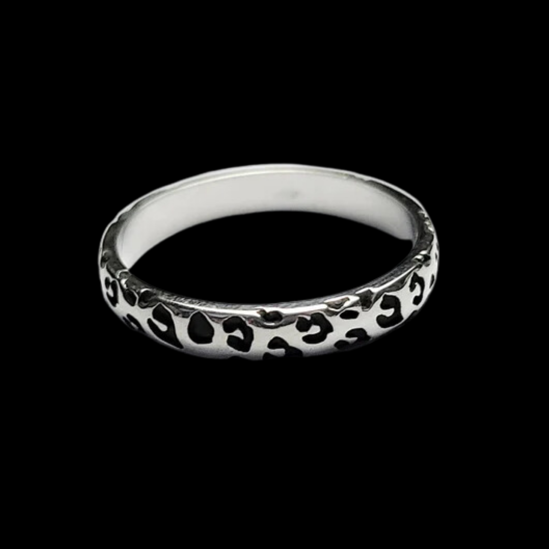 3mm Thin Leopard Print Ring - Inchoo Bijoux