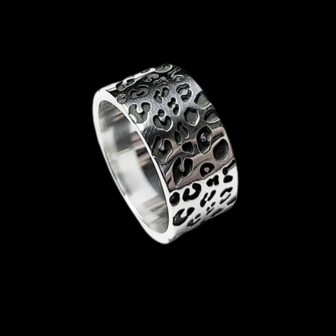 10mm Wide Leopard Print Ring - Inchoo Bijoux