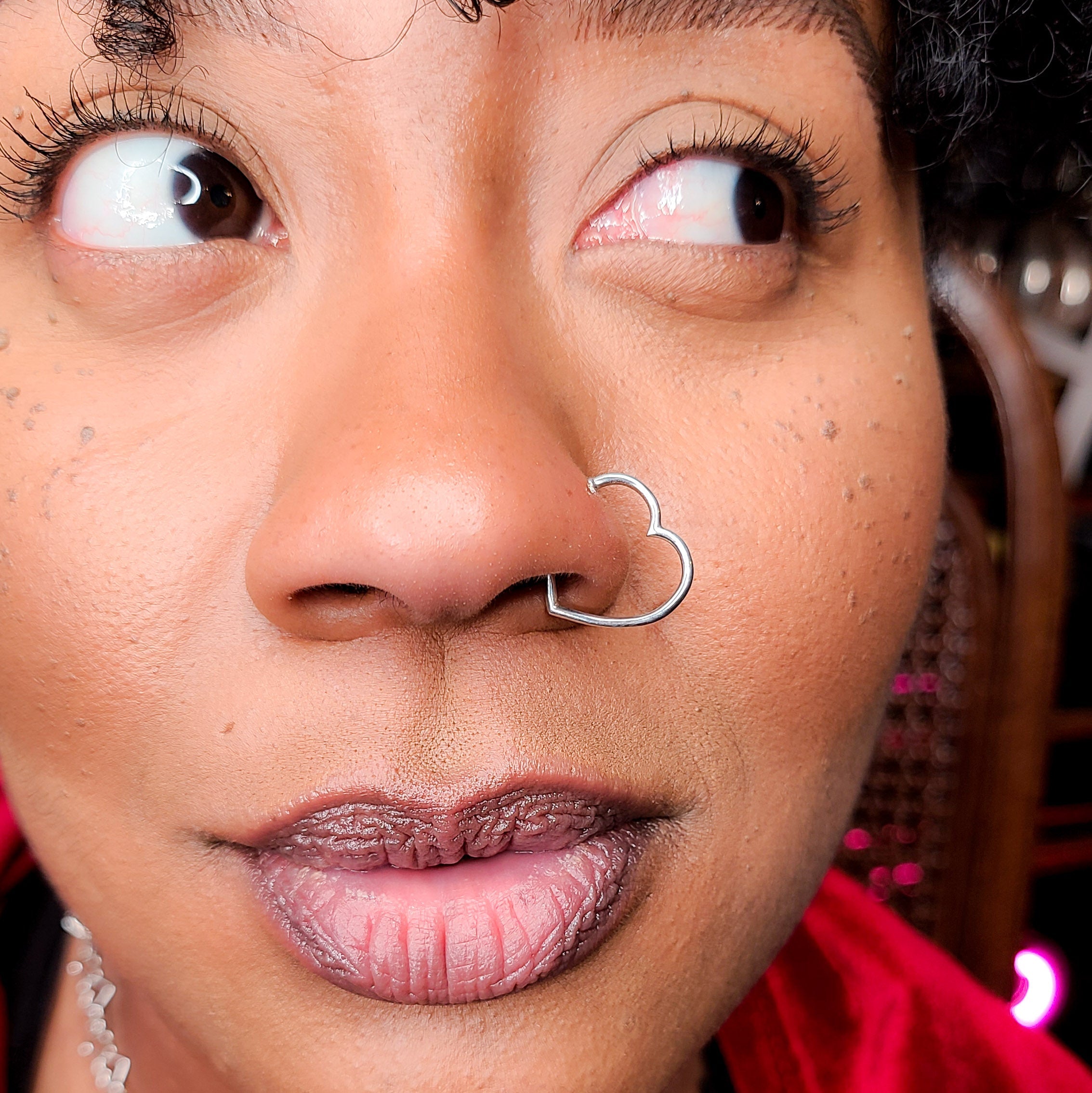Big Heart Nose Ring - Inchoo Bijoux