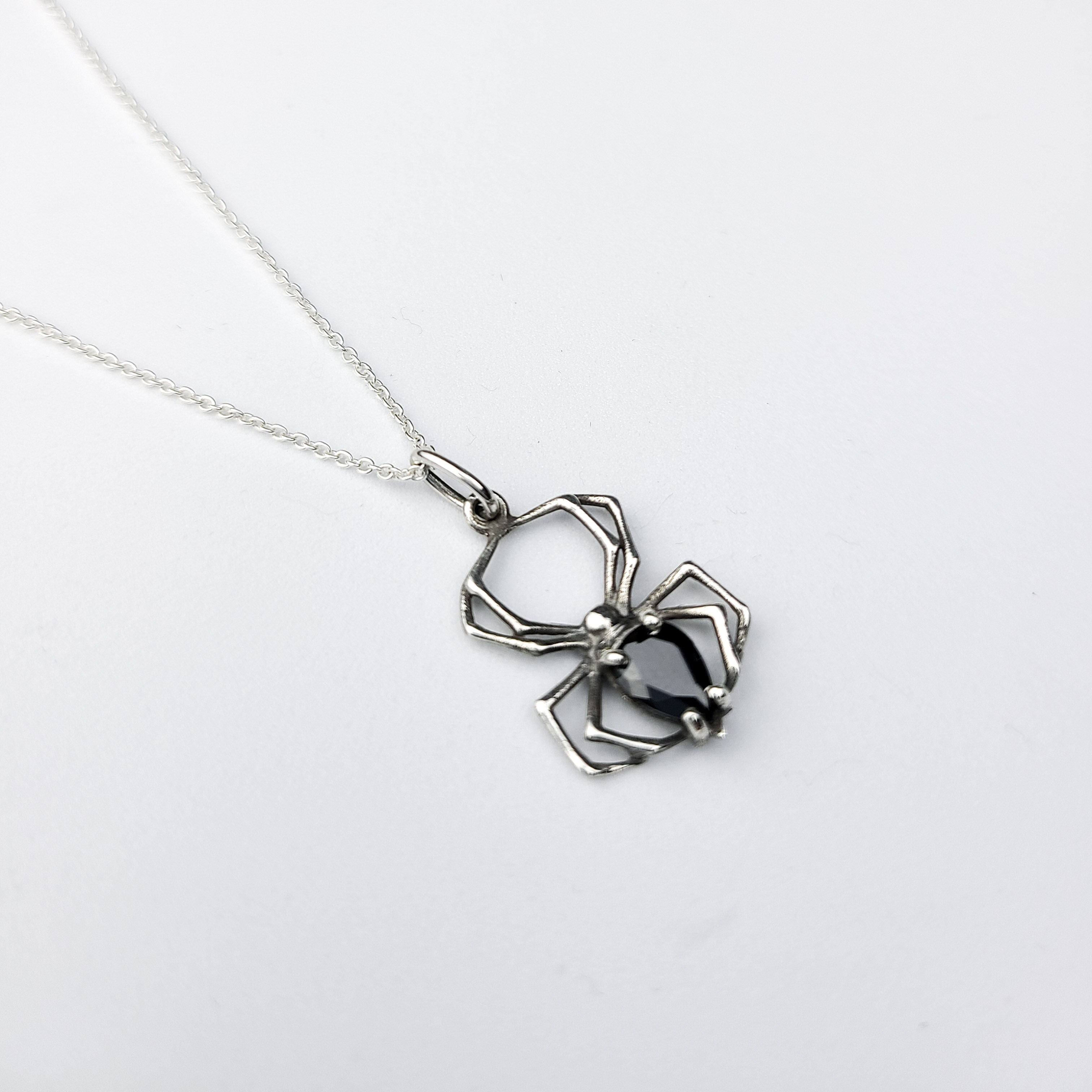 Black Onyx Spider Pendant - Inchoo Bijoux