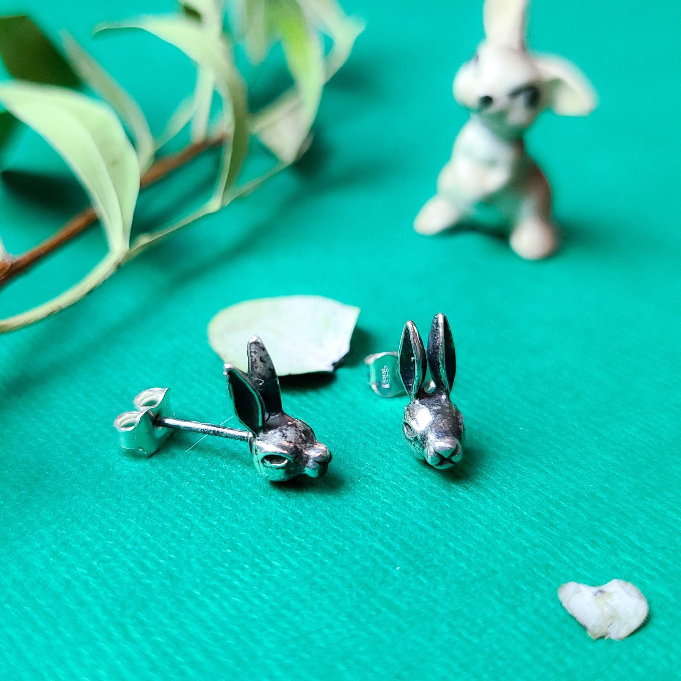 Silver Bunny Earrings - Inchoo Bijoux