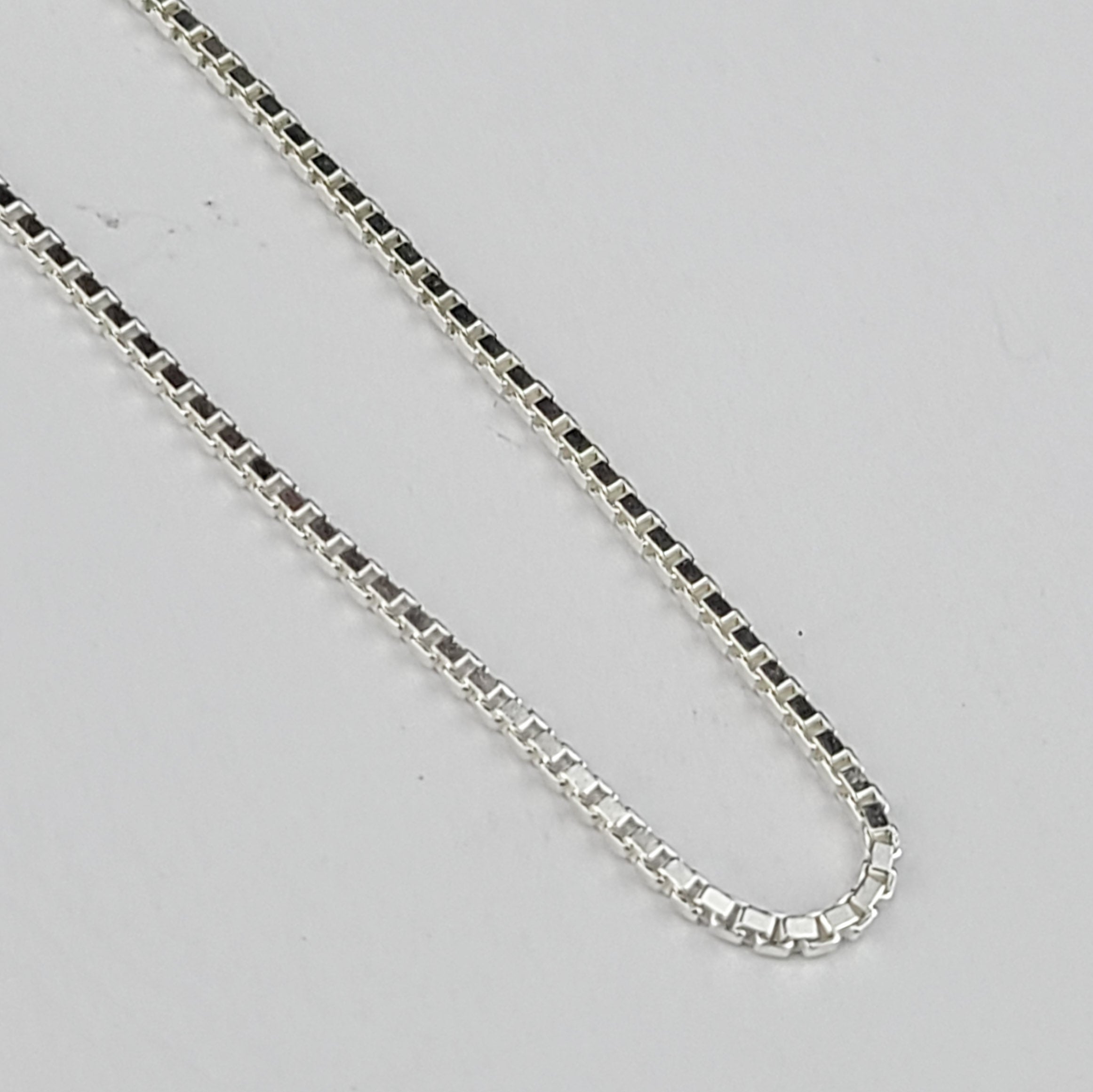 1mm Box Chain Sterling Silver