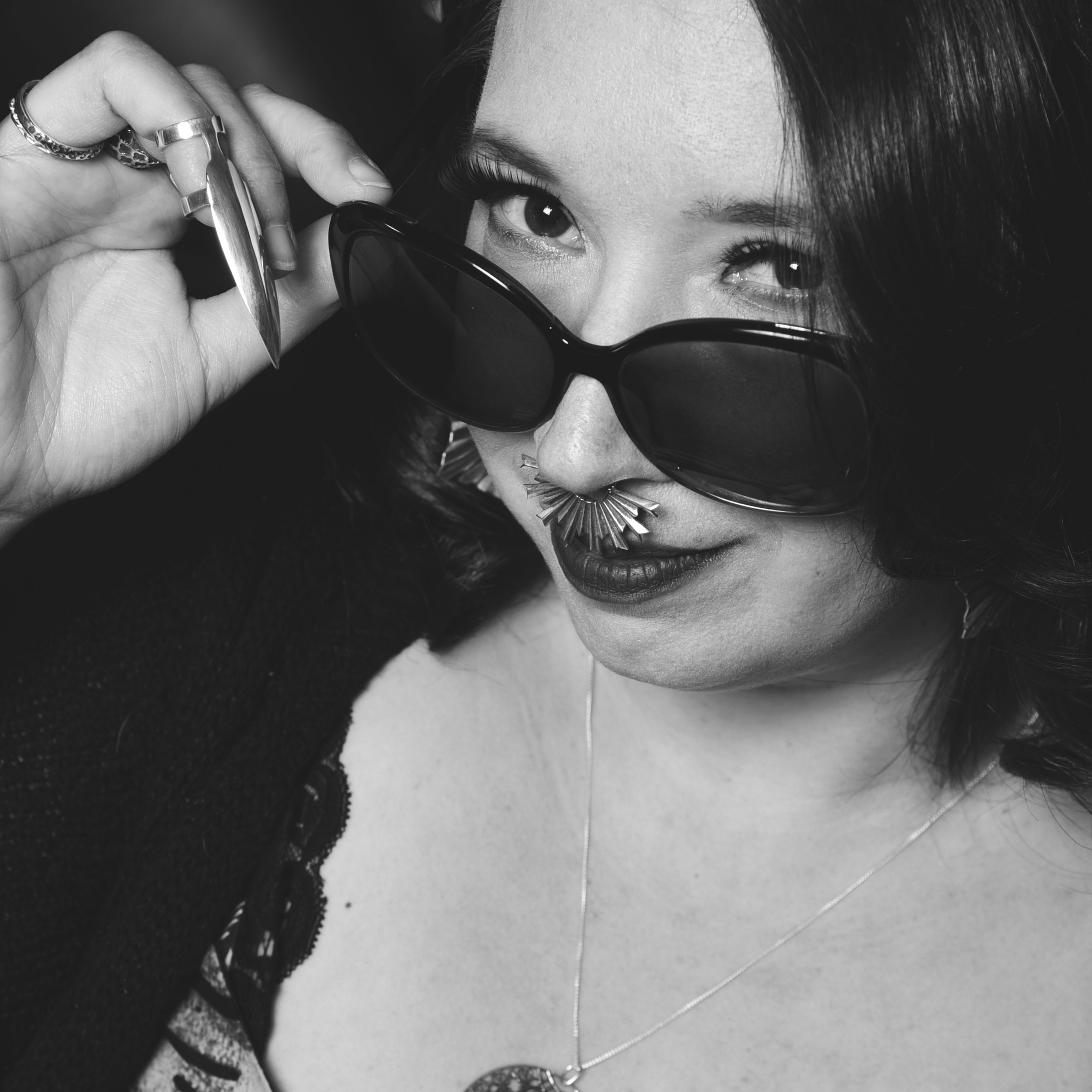 Art Deco Fan Oversized Septum