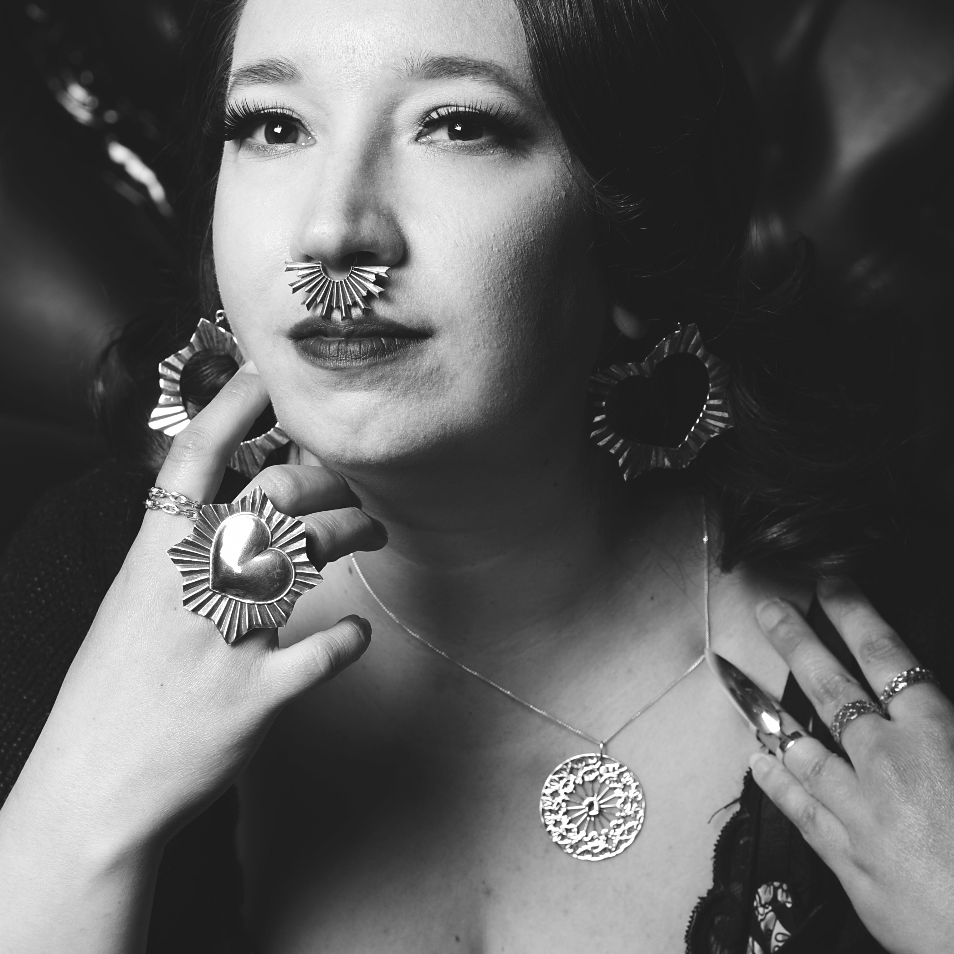 Art Deco Fan Oversized Septum