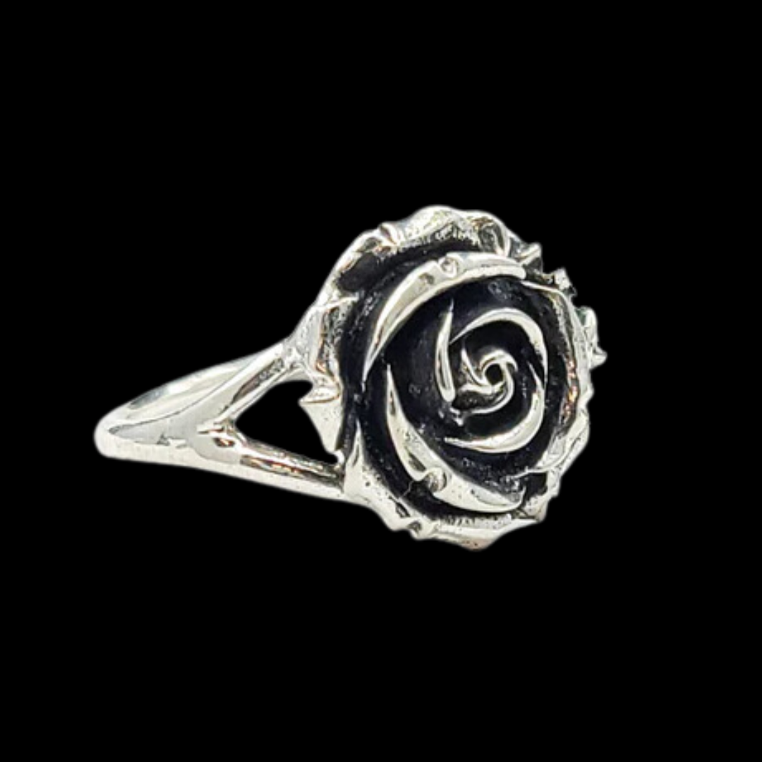 Silver Rose Ring