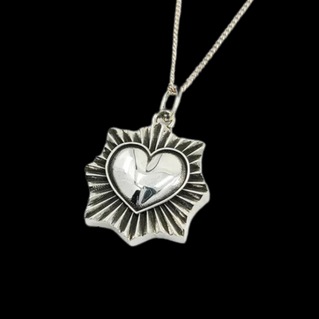 Sacred Heart Urn Pendant