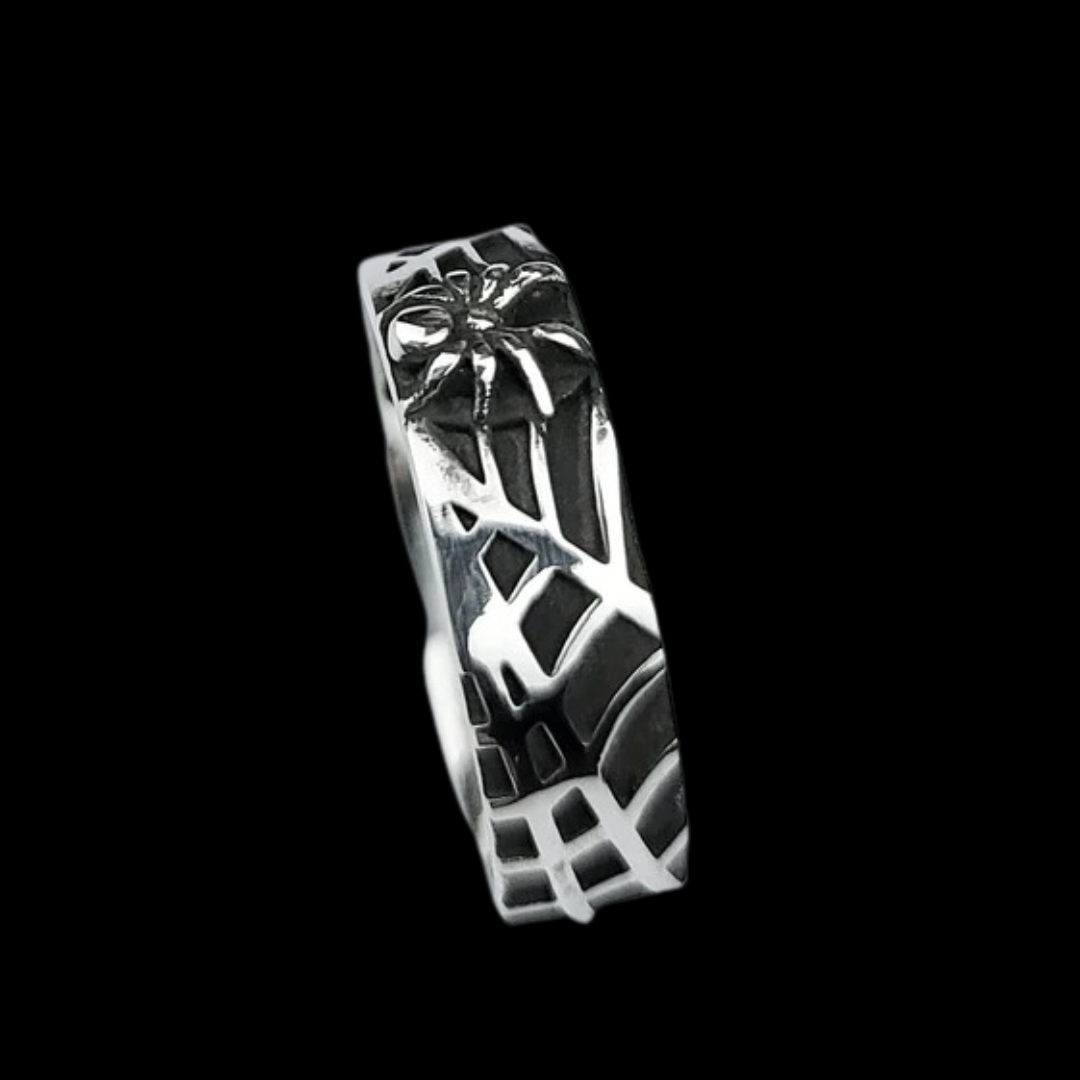 Spider and Spider Web Ring Band
