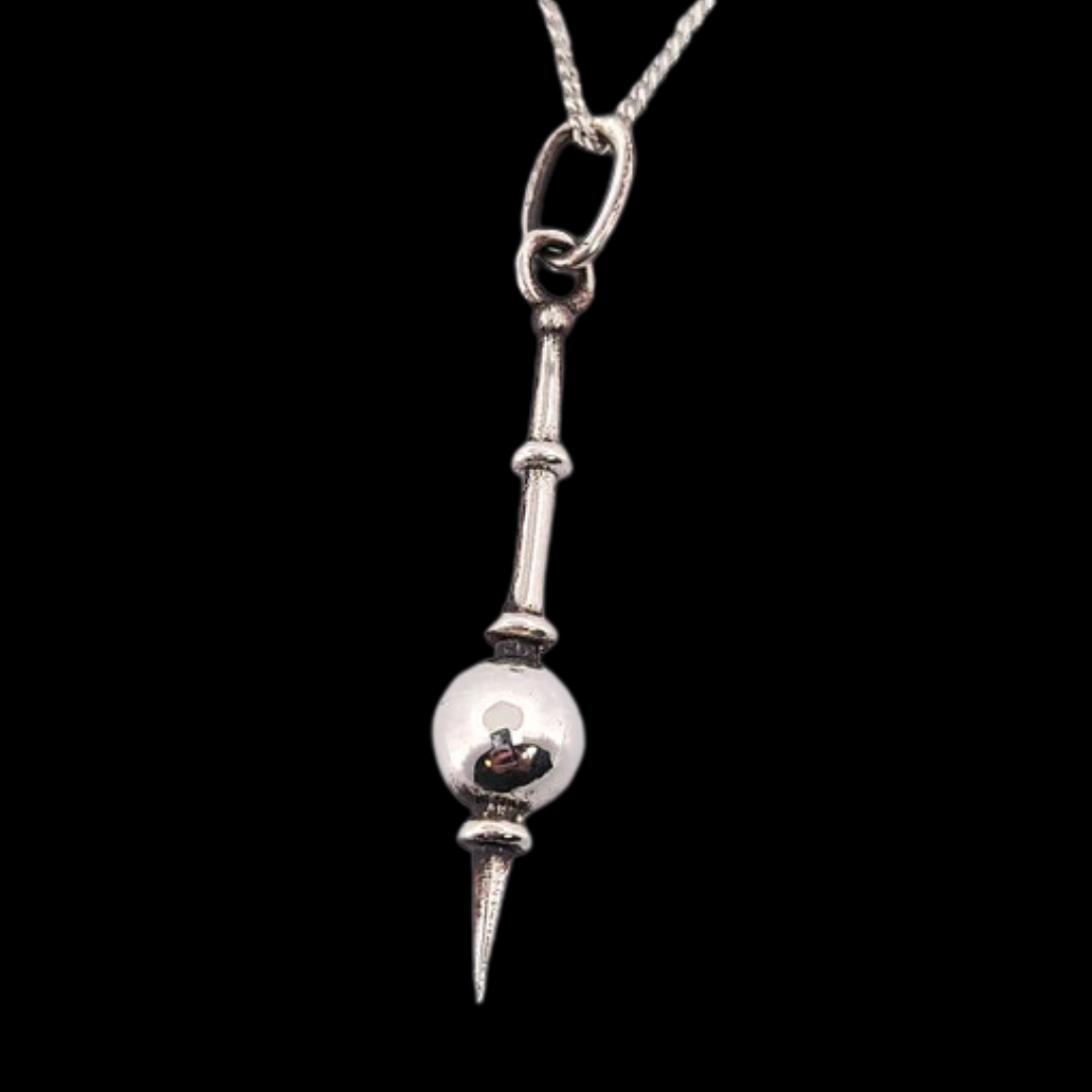 Minimal Mace Pendant Sterling Silver