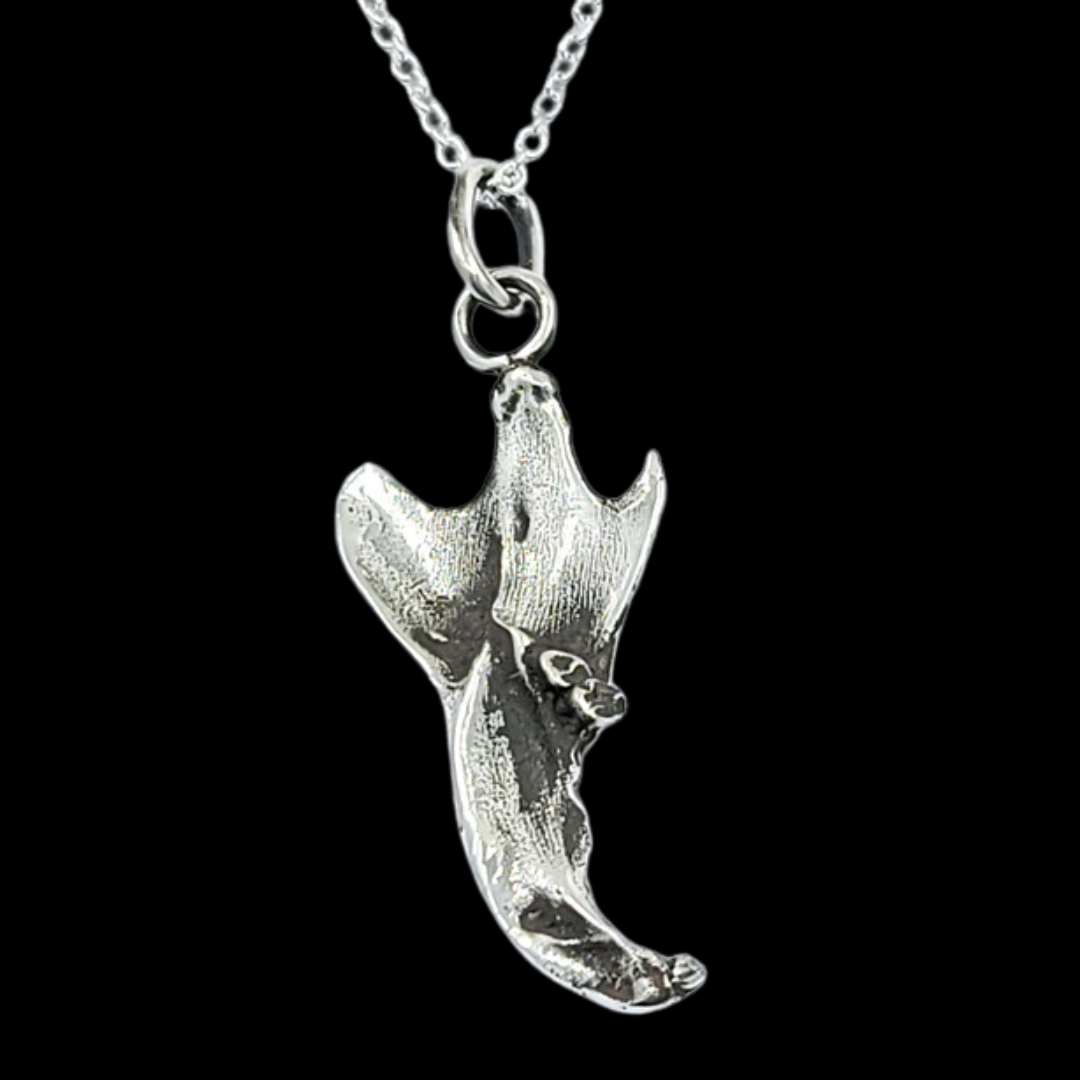 Small Squirrel Jaw Bone Pendant