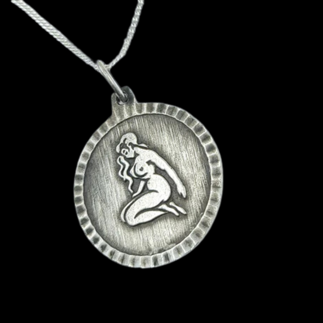 Persephone Nude Medallion Pendant