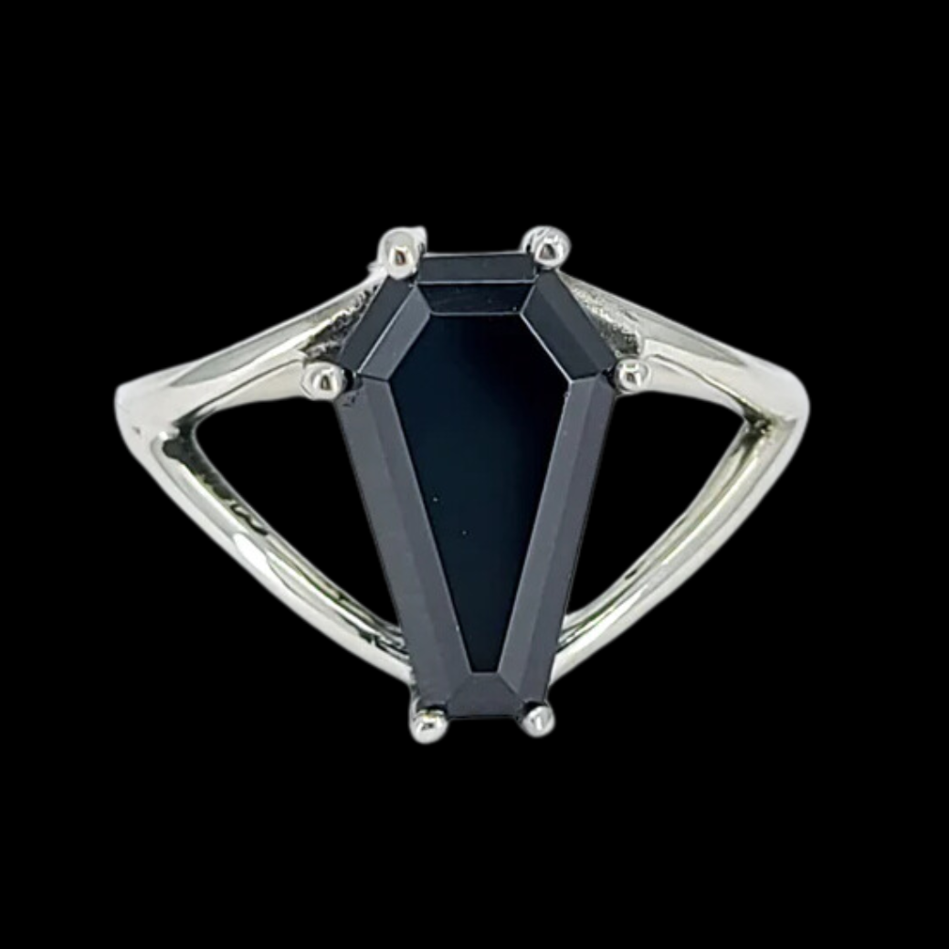 Big Coffin Sterling Silver Ring - 8x13 - Color Options - Inchoo Bijoux