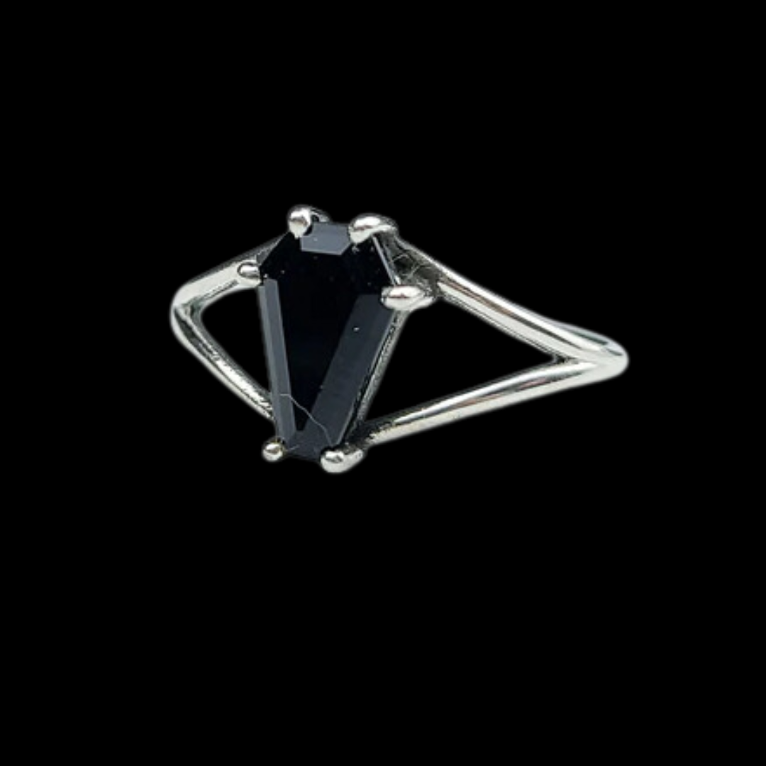 Cute Coffin Split Open Band Sterling Silver Ring (6x9) - Color Selection - Inchoo Bijoux
