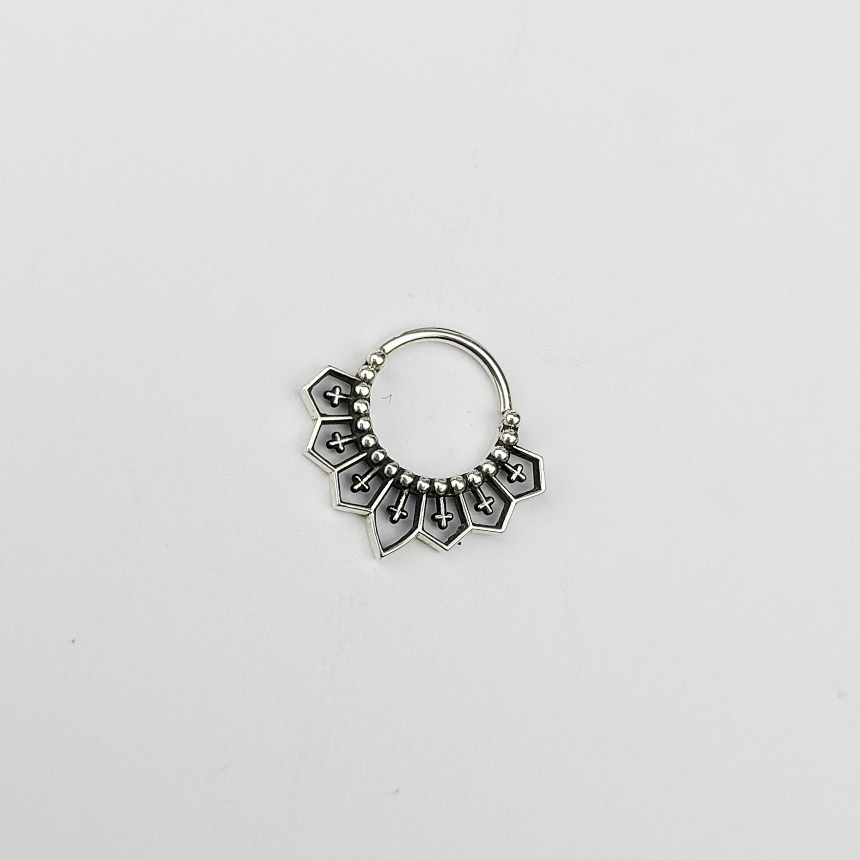Gothic Cross Lace Septum - Inchoo Bijoux