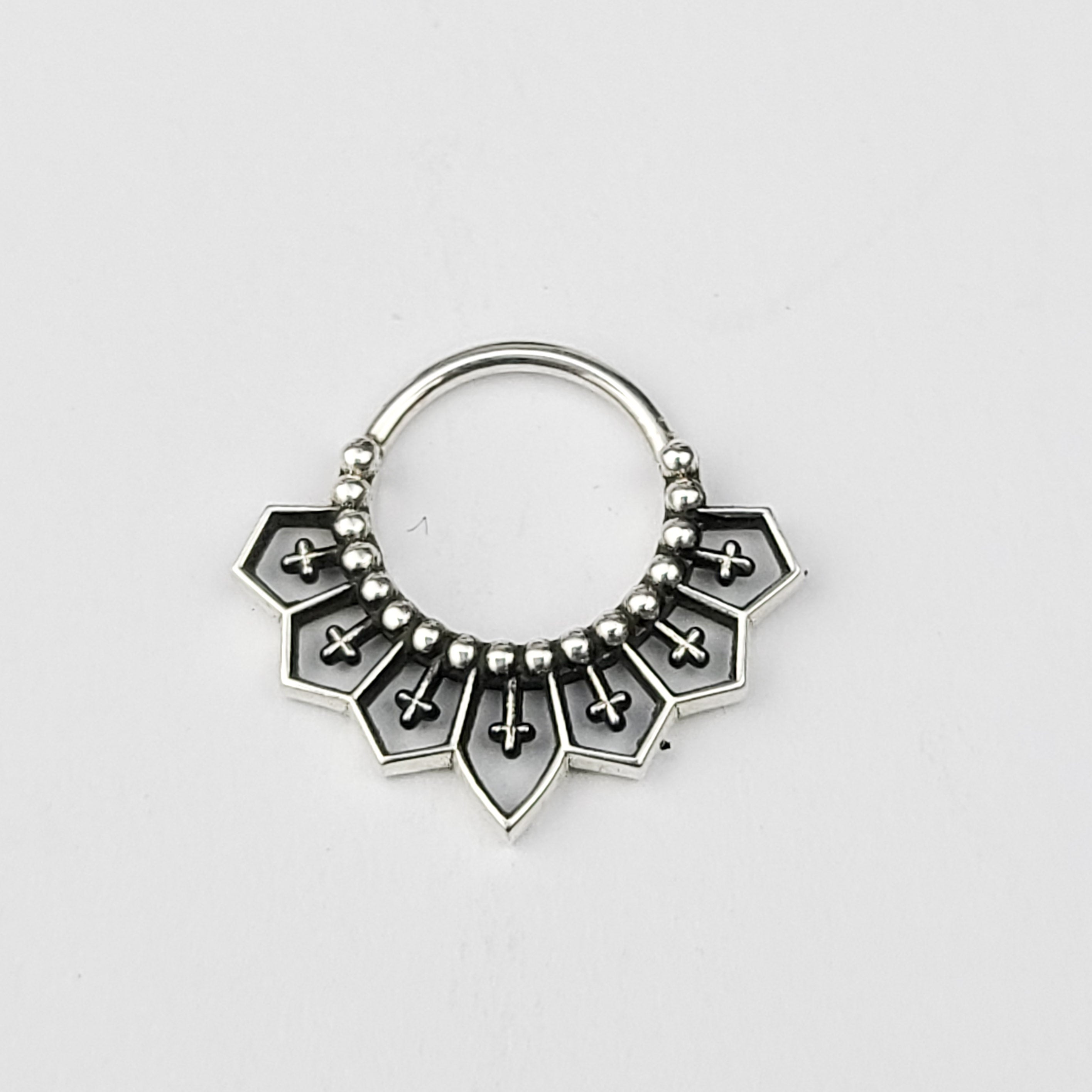 Gothic Cross Lace Septum - Inchoo Bijoux