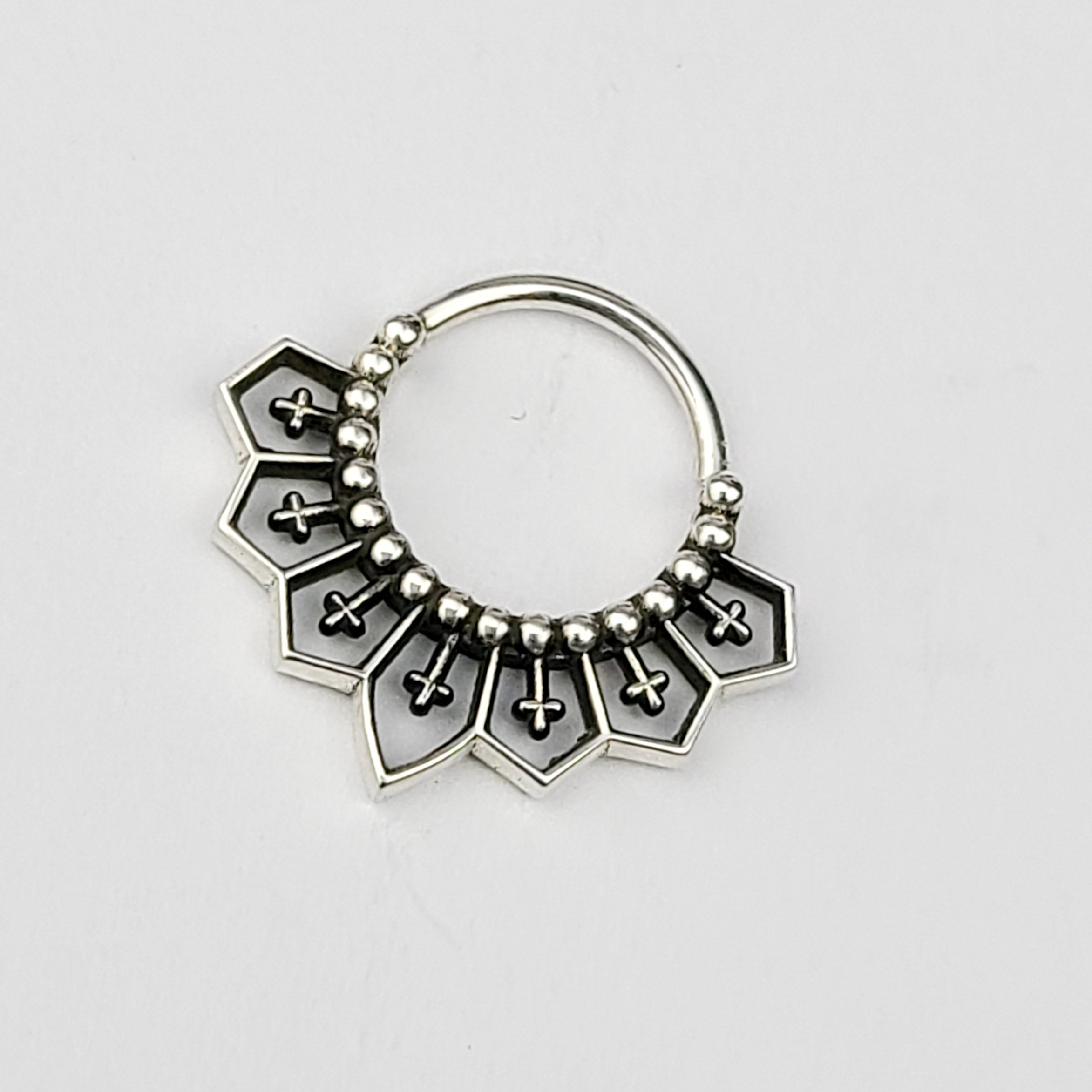 Gothic Cross Lace Septum - Inchoo Bijoux