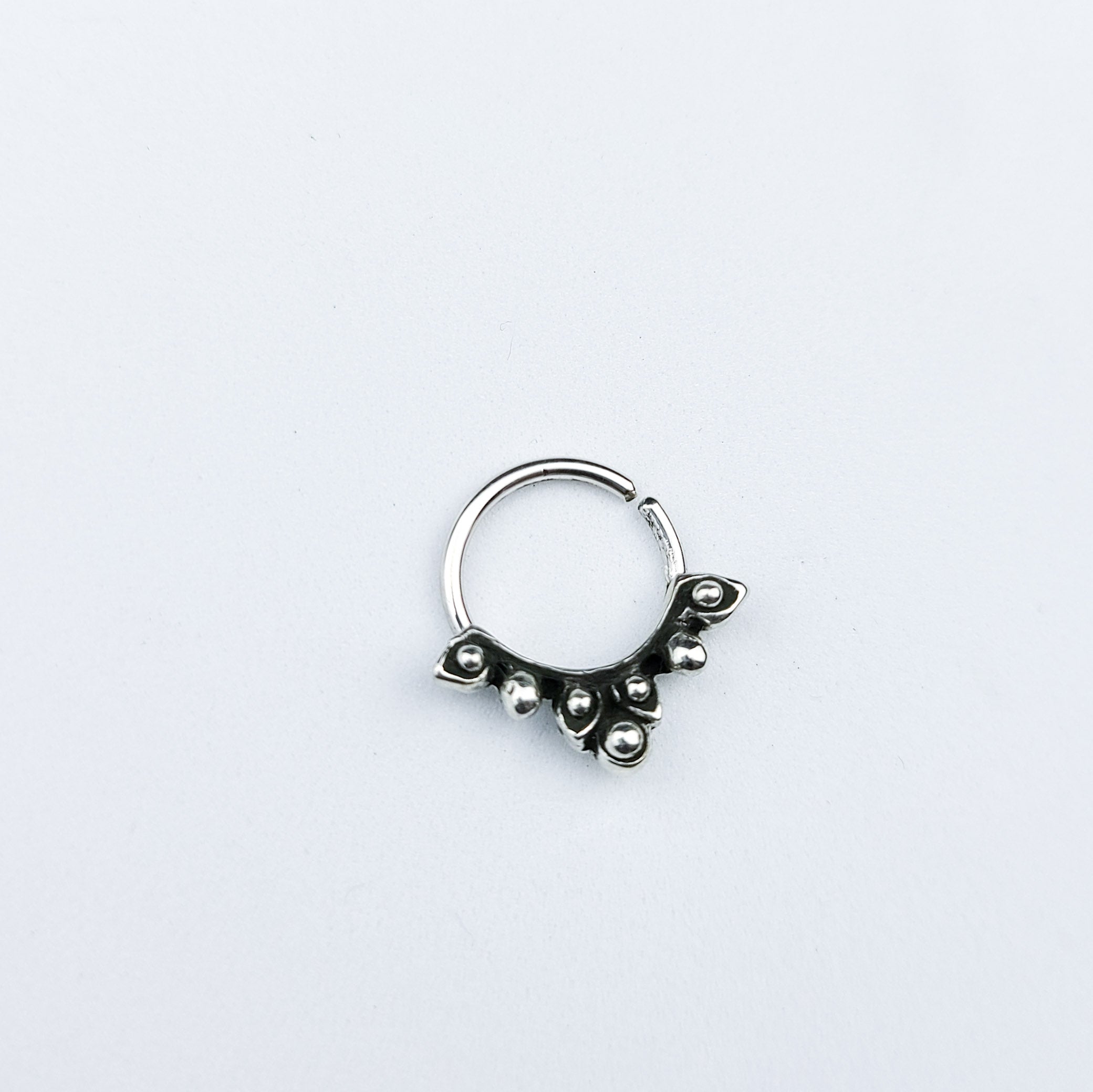 Silver Floral Septum