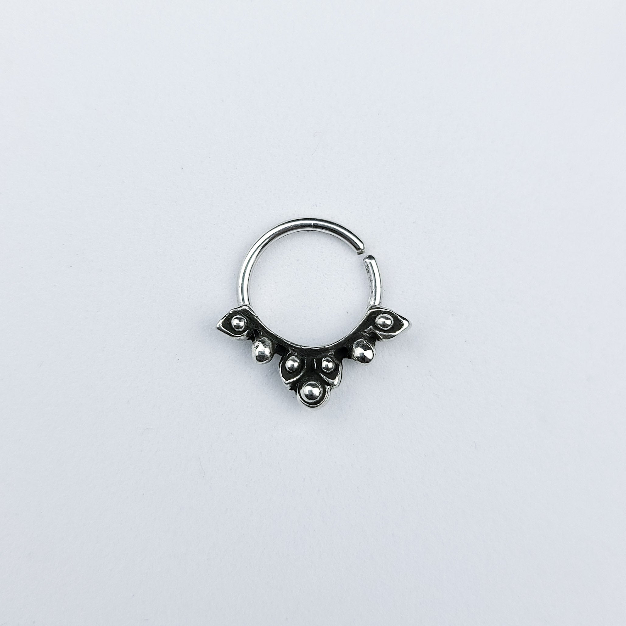 Silver Floral Septum