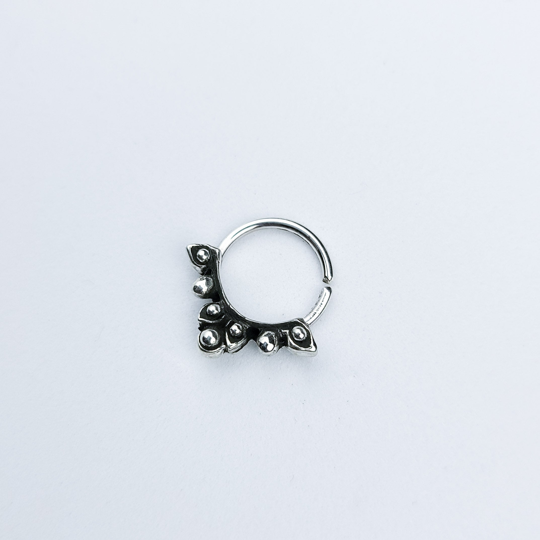 Silver Floral Septum